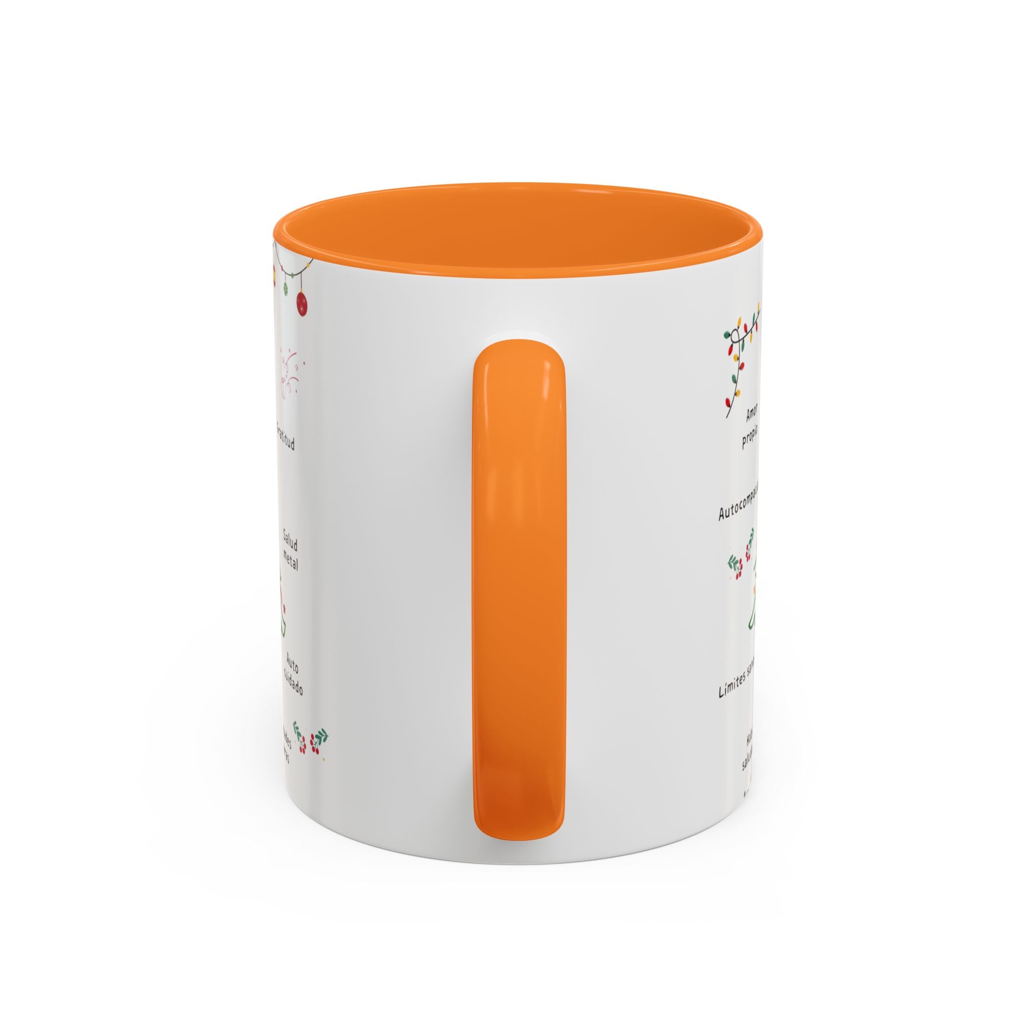 Mug — 'Adorna Tu Vida' Christmas Tree Spanish Holiday Coffee Mug (11oz/15oz)