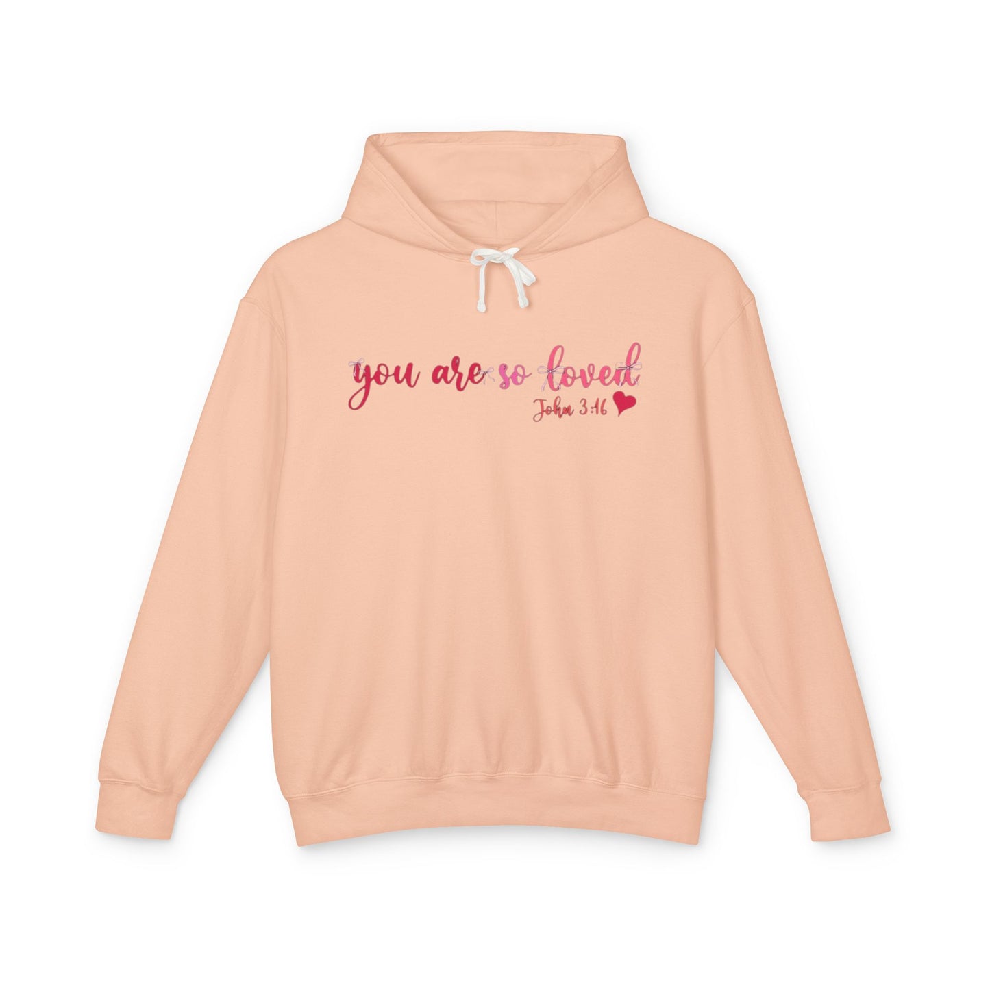 Mama Hoodie "You Are So Loved" — Christian Mama Lightweight Hooded Sweatshirt