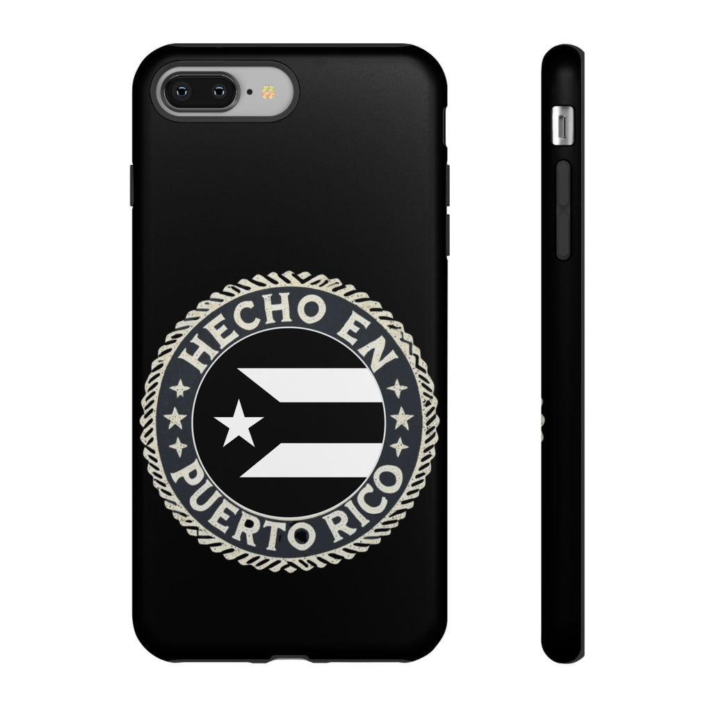 Hecho en Puerto Rico Phone Case  Puerto Rican Flag Emblem Tough Protective Cover