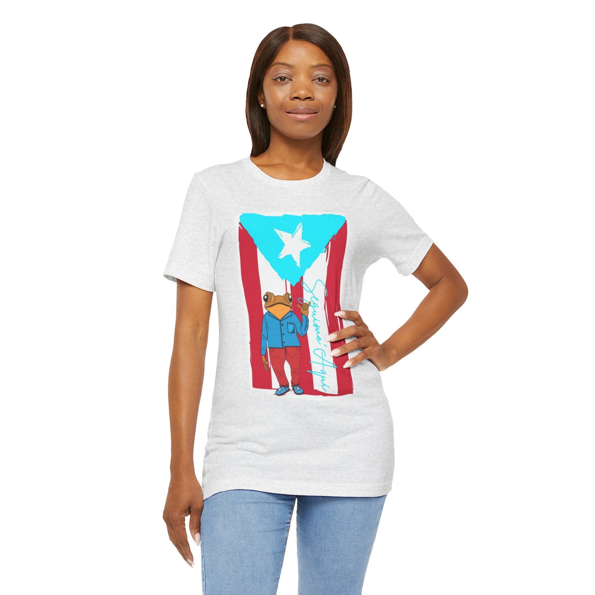 Puerto Rican Coqui Flag T‑Shirt  Boricua Pride Tee