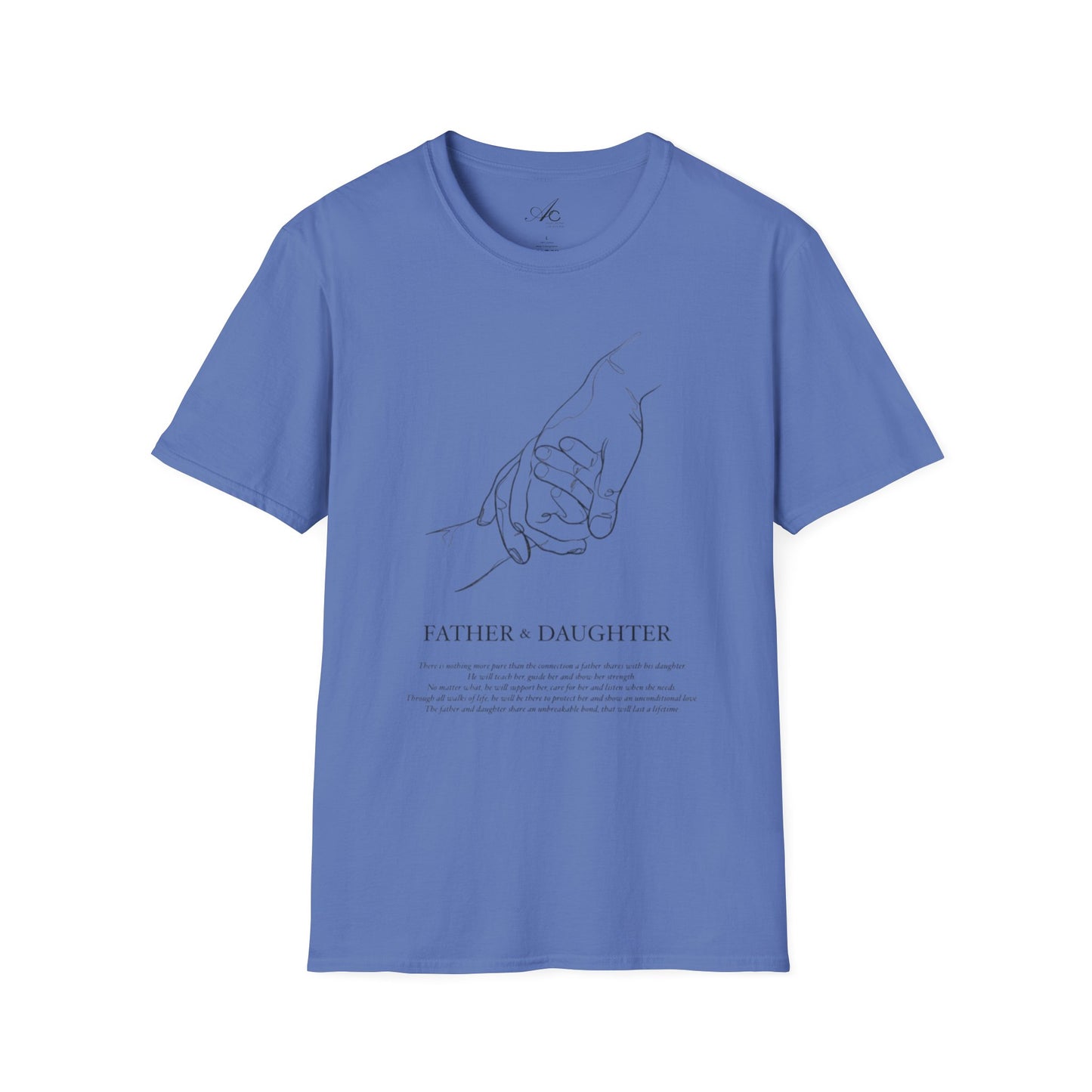 Father & Daughter Connection Unisex Soft style T Shirt Family Gift Parent Child Love Fathers Day Gift Emotional Bond Tee