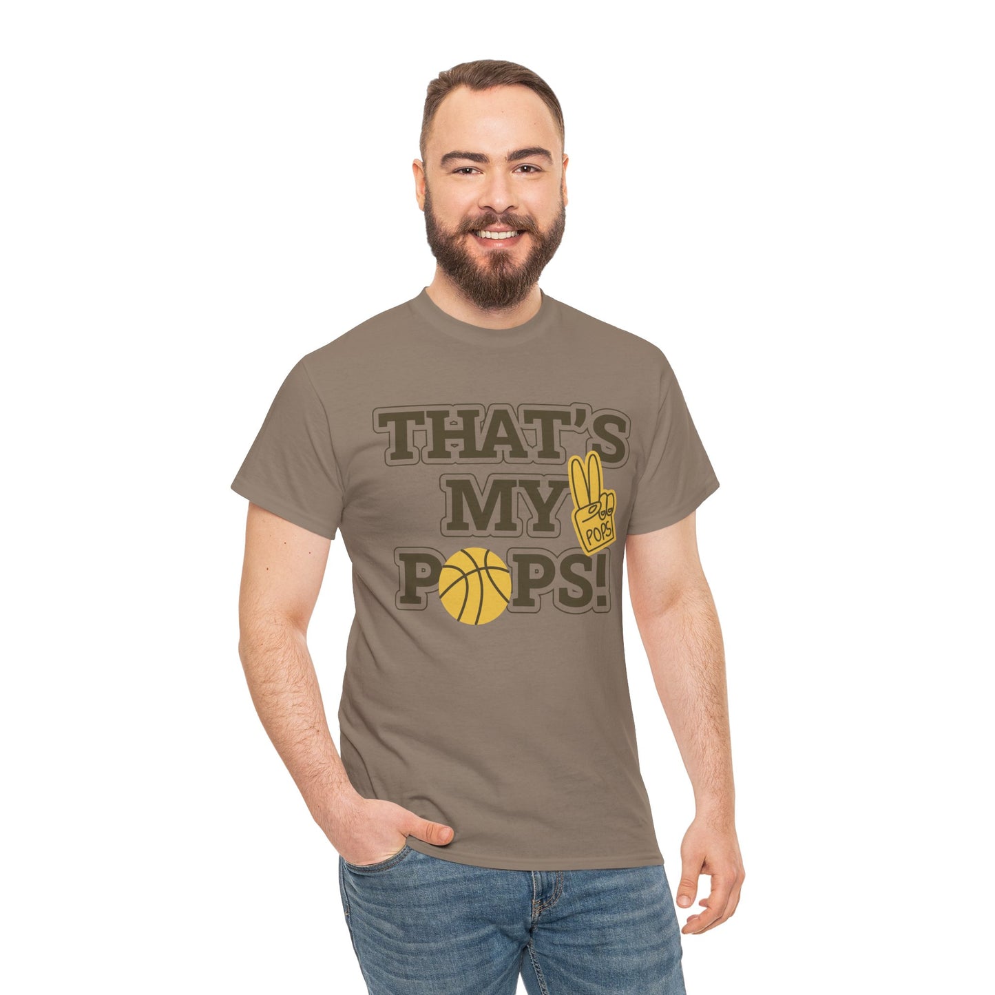 Basketball Dad Tee, Unisex Heavy Cotton T-Shirt for Father's Day, Sports Gift, Father's Day Gift, Family Tee, Casual Wear