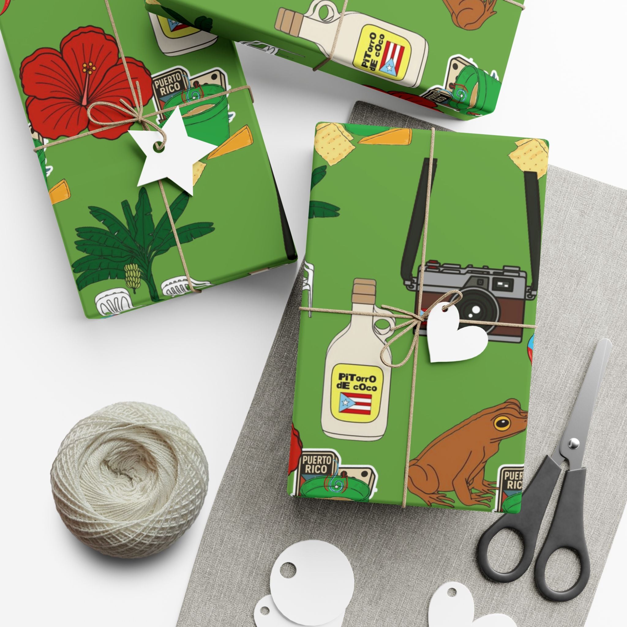Navidad en Puerto Rico Wrapping Paper – Festive Boricua Holiday Gift Wrap 🇵🇷🎄