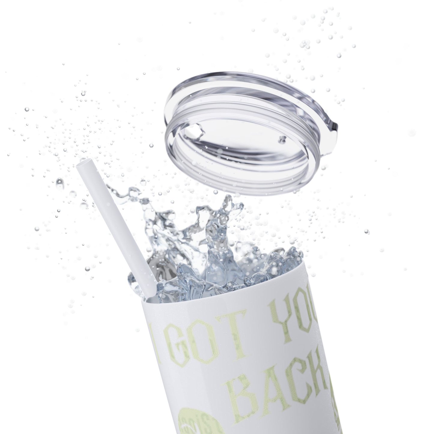 Halloween Skeleton-Themed Tumbler, Got Your Back Drinkware, I Got Your Back Skinny Tumbler, Cute Gifts for Halloween, Fun Vibes for Parties