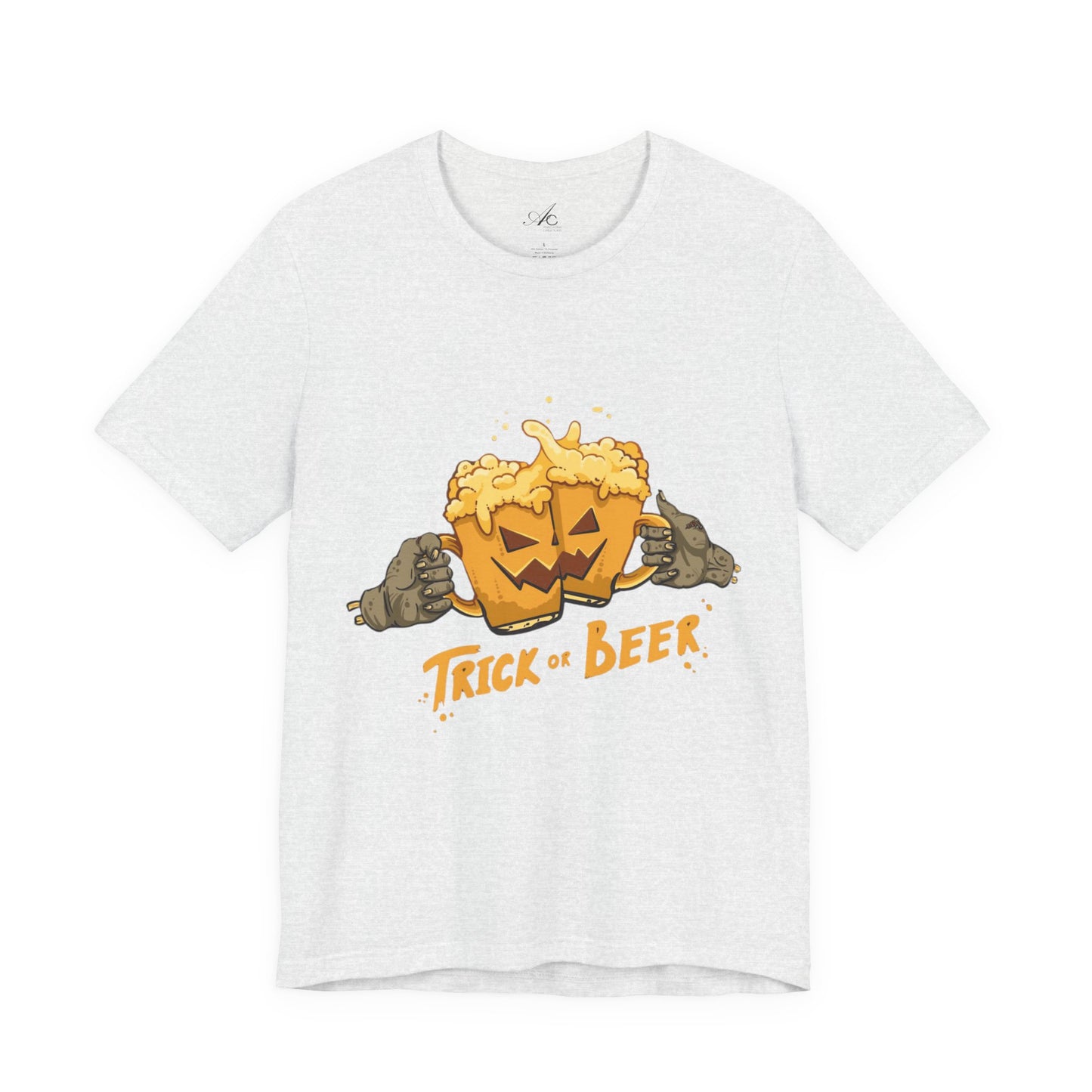Halloween Beer Tee, Ghostly Fun Shirt, Unisex Graphic T-Shirt, Trick or Treat Apparel, Spooky Celebration Top