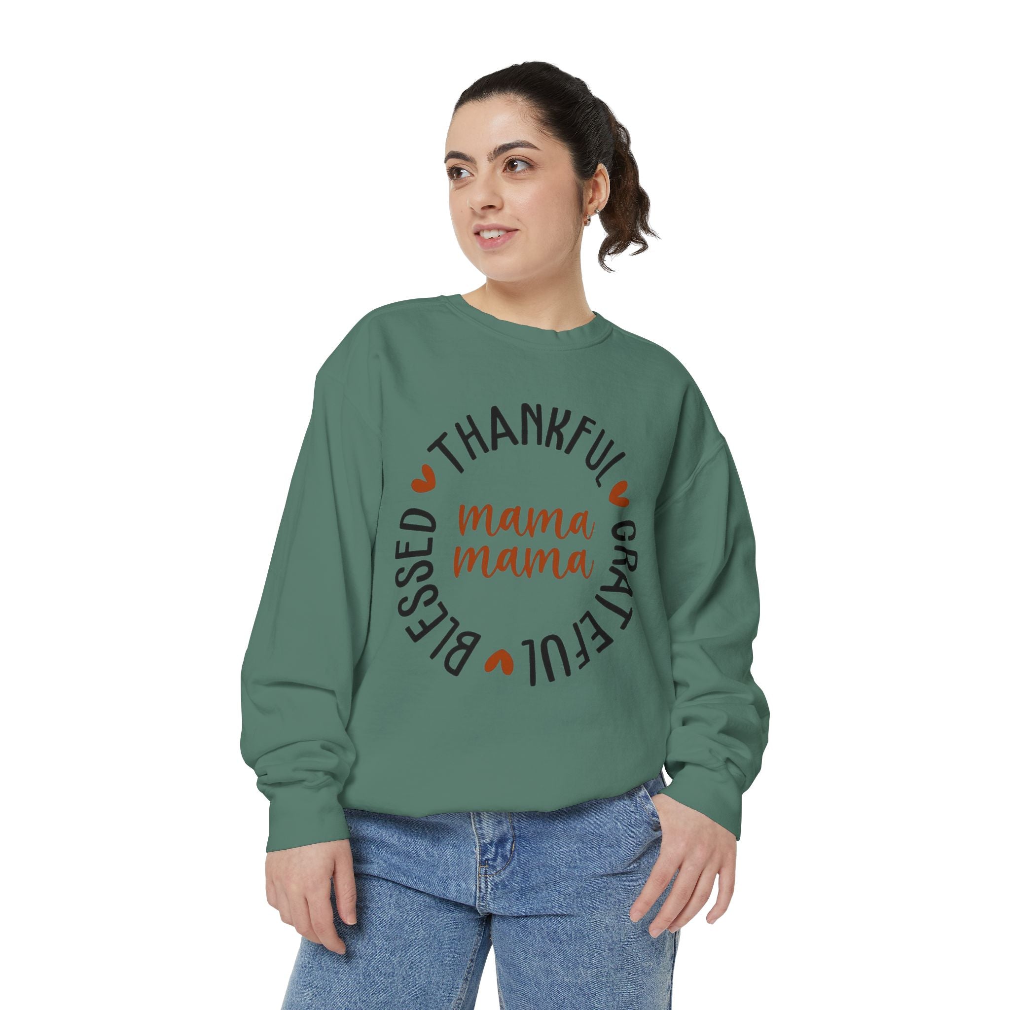 MOM  Sweatshirt Thankful Grateful Blessed "Mama Mama" Sweatshirt
