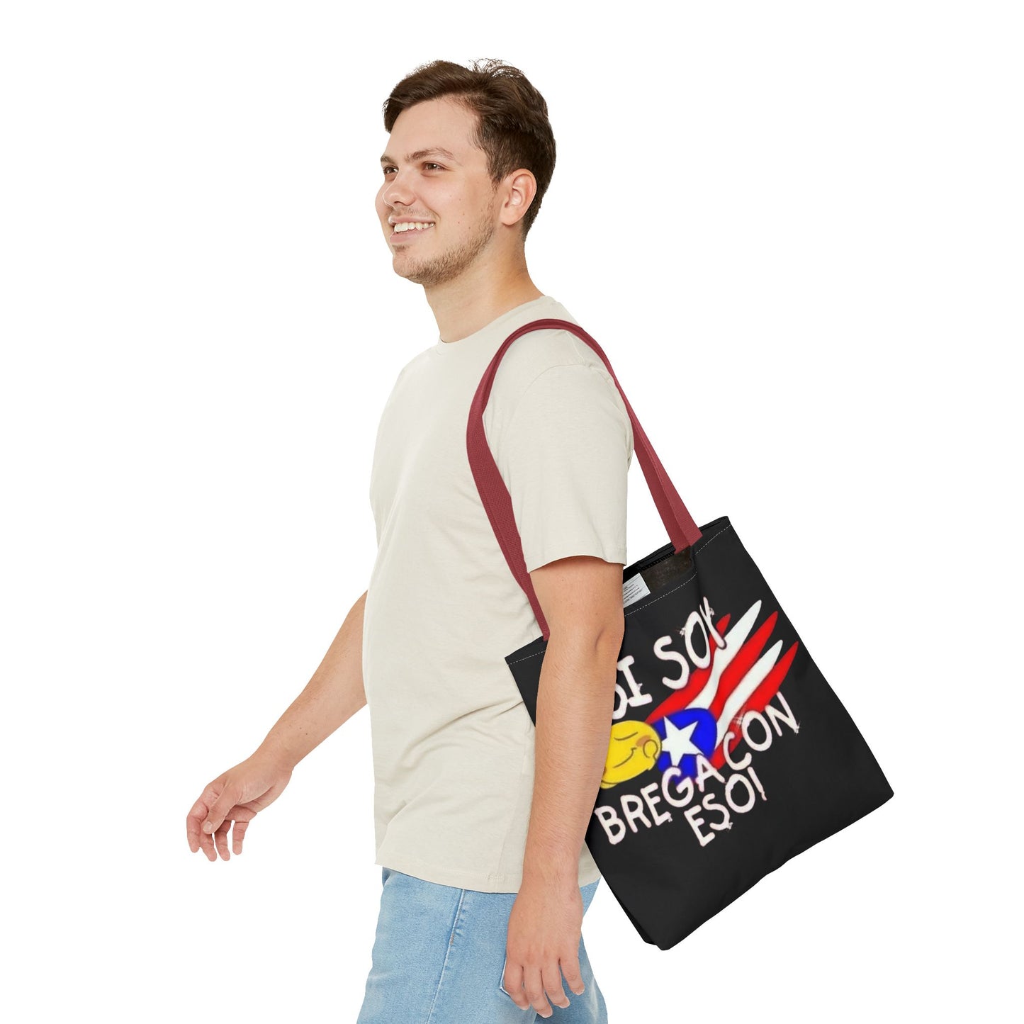Carry Your Culture – Puerto Rican Pride in Every Step Vibrant Puerto Rican Tote Bag, Beach Bag, Shopping Tote, Travel Bag, Gift for Her, Eco-Friendly Reusable Bag
