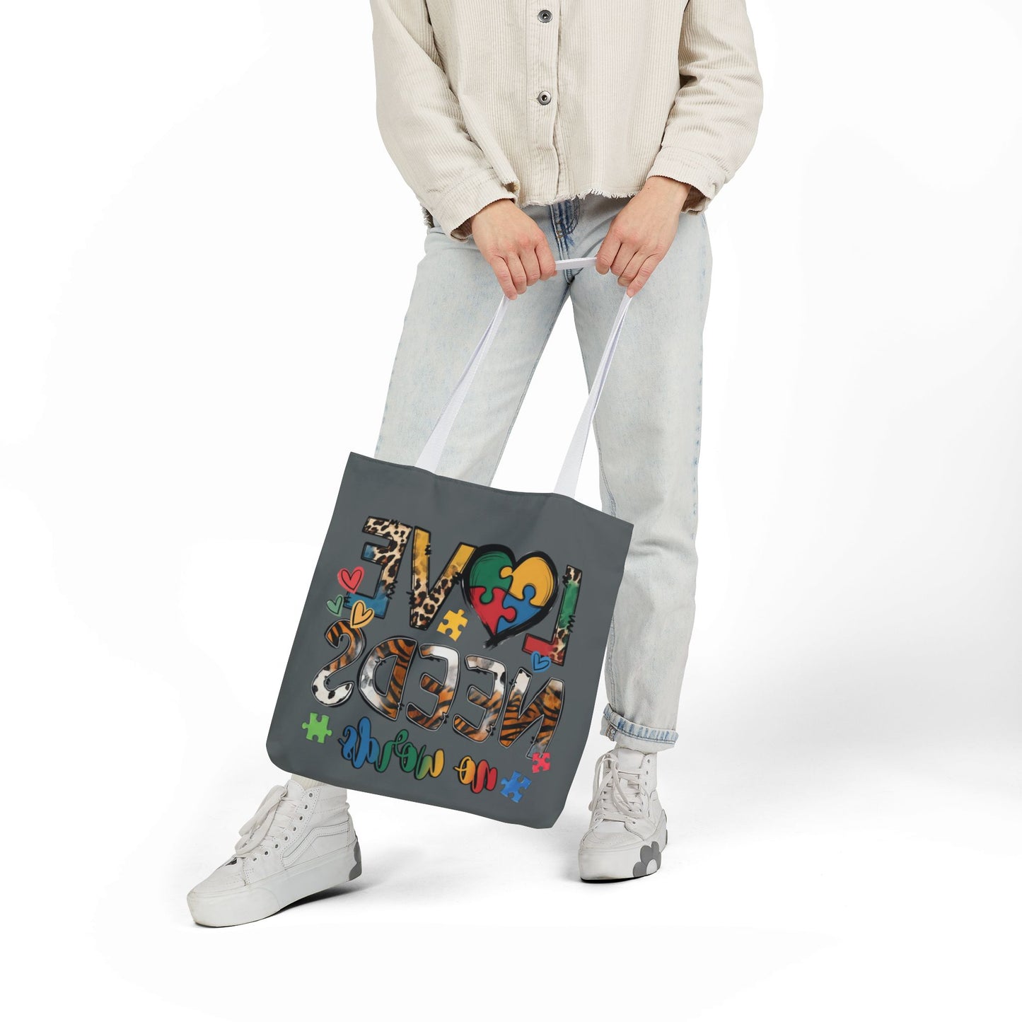 Colorful Love Needs Tote Bag