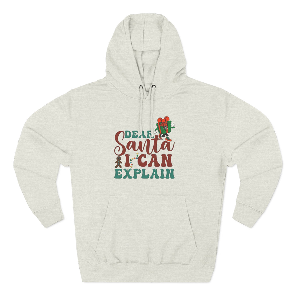 Christmas Hoodie “Dear Santa I Can Explain” Funny Holiday Pullover Christmas T-Shirts and Sweatshirts Collection