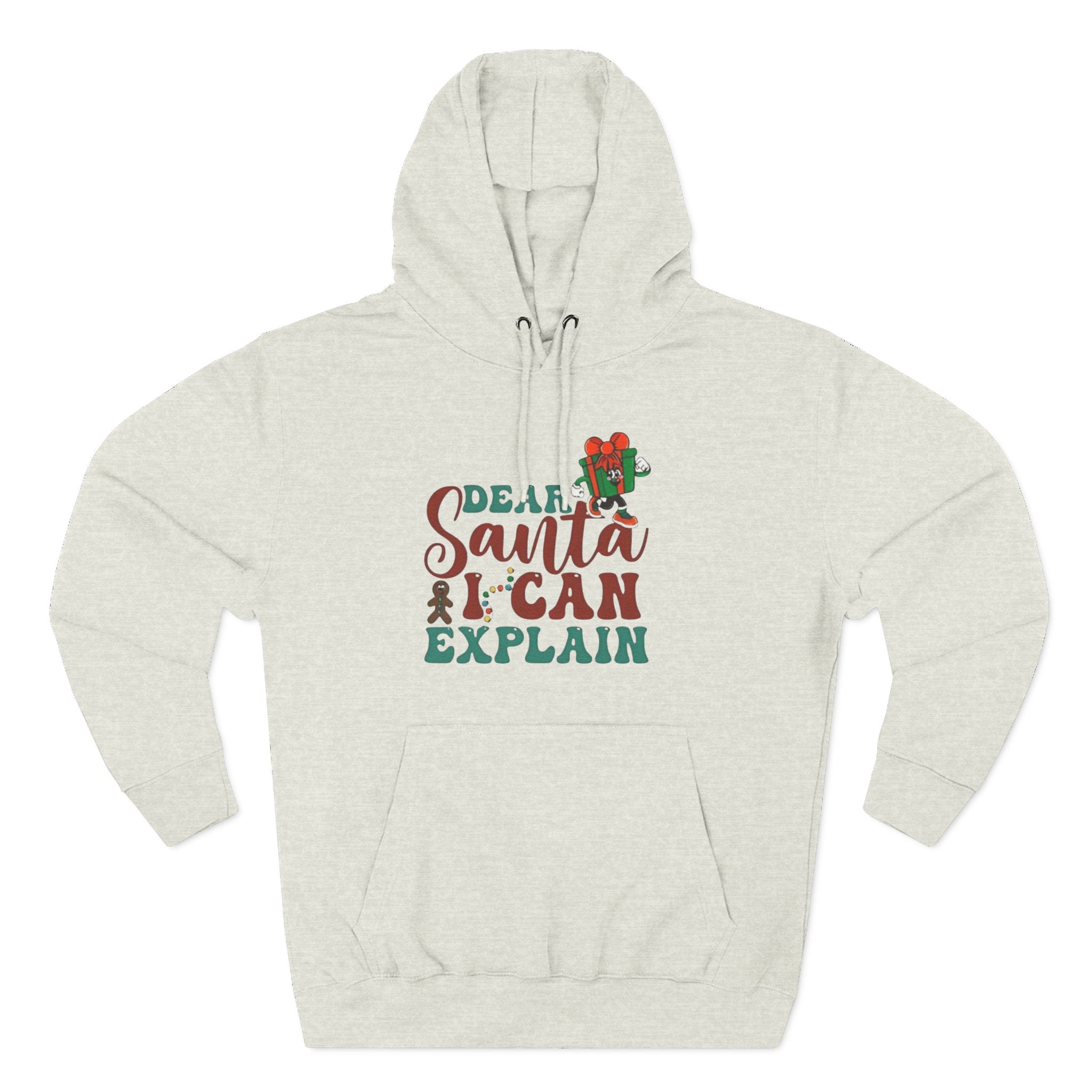Christmas Hoodie “Dear Santa I Can Explain” Funny Holiday Pullover Christmas T-Shirts and Sweatshirts Collection
