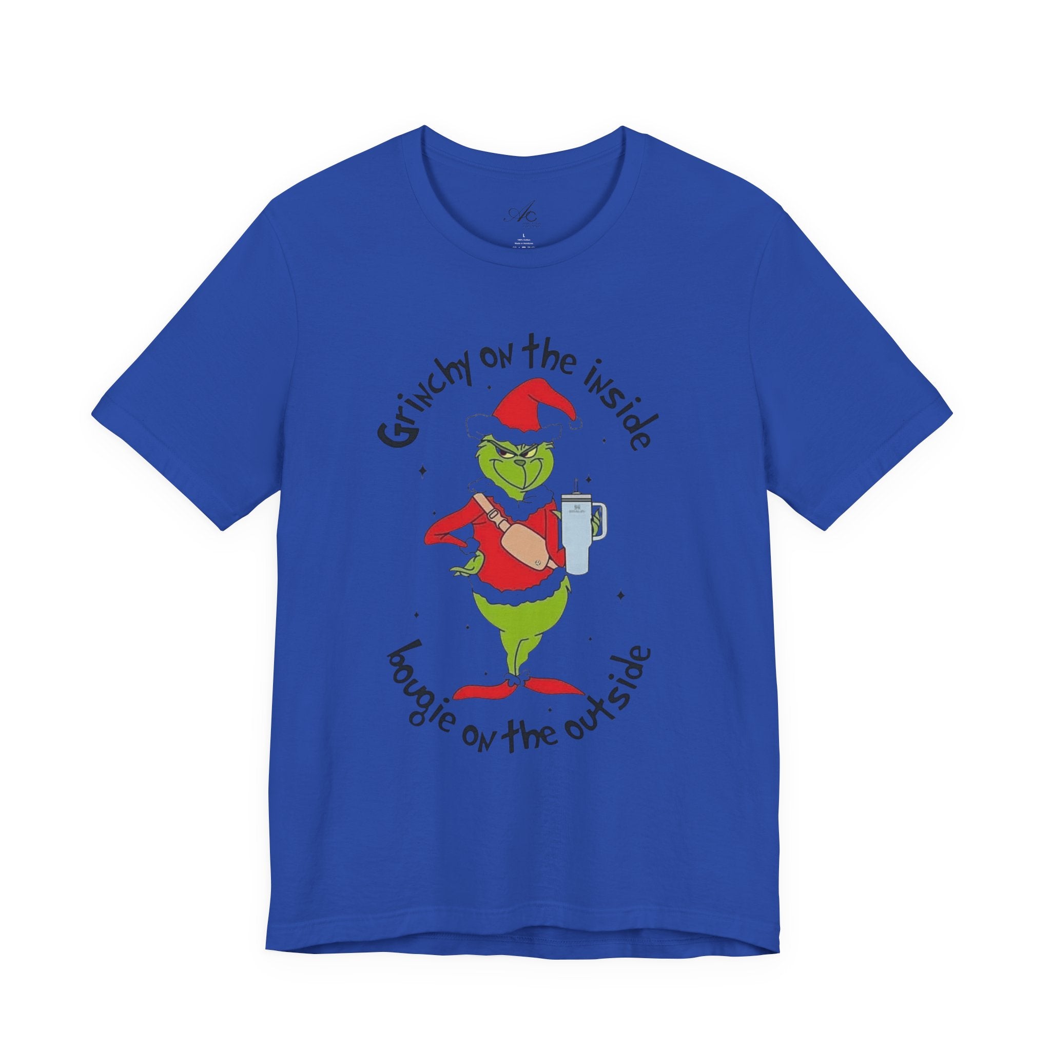 Grinch-Inspired Holiday Tee: 'Grinchy on the Inside, Boogie on the Outside'