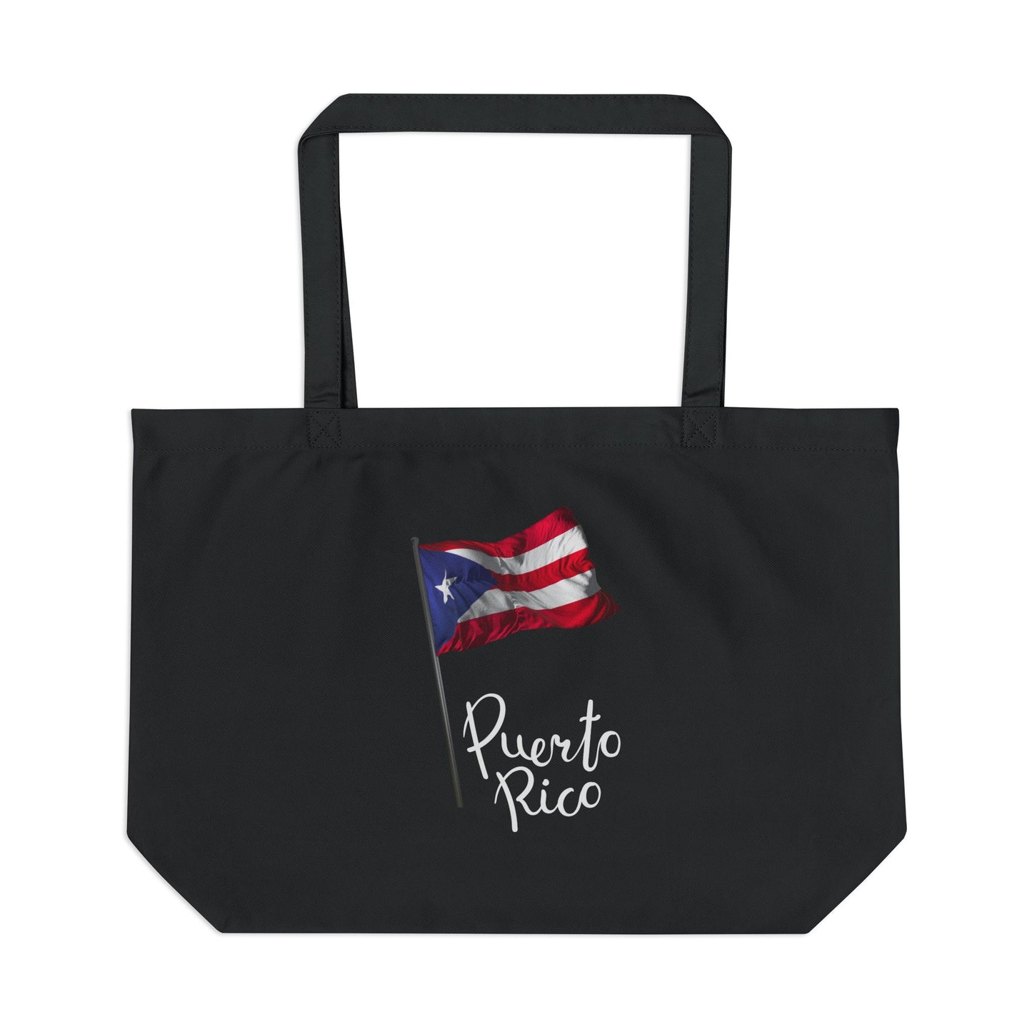 Proud Boricua Tote Puerto Rico Large Eco Tote Bag, Sustainable Carryall for Beach, Shopping, Travel, Gift for Caribbean Lovers, Reusable Grocery Bag