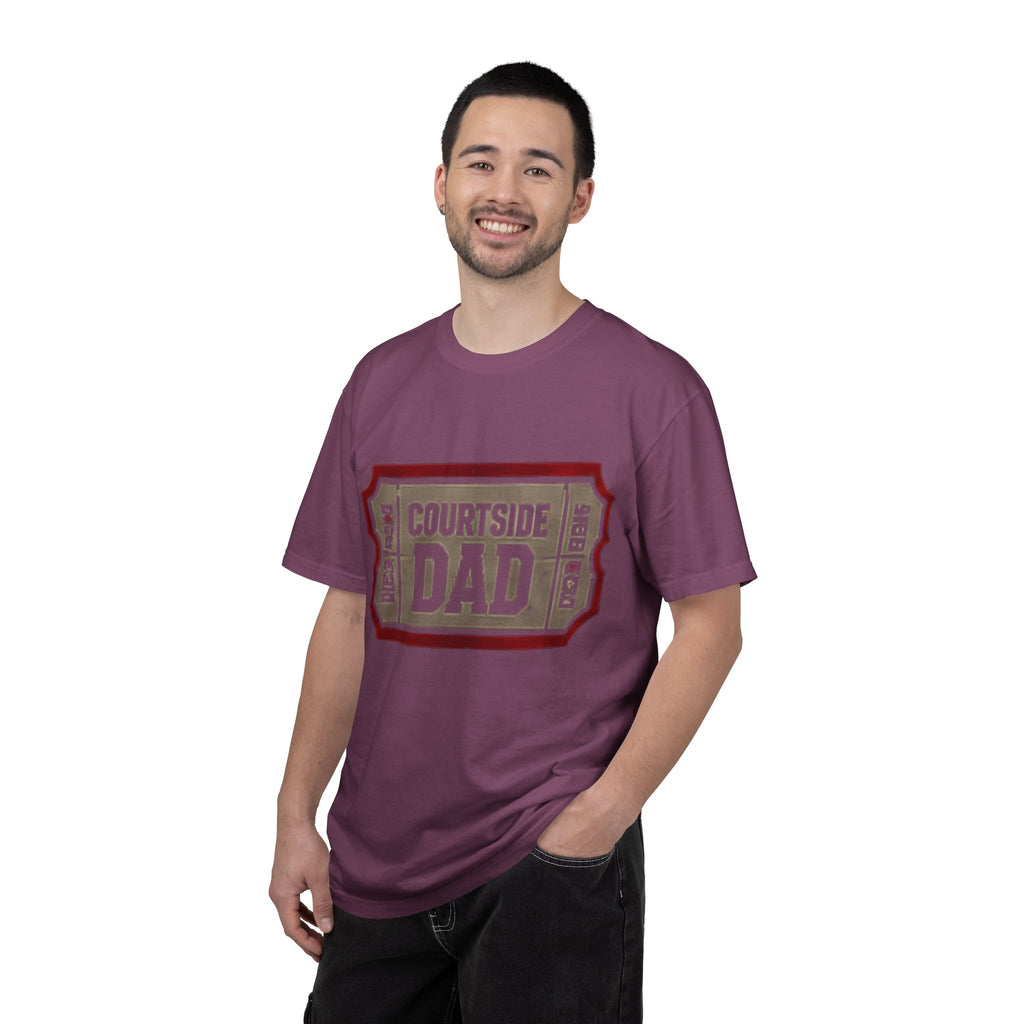 Courtside Dad T-Shirt — Vintage Ticket-Style Basketball Dad Tee