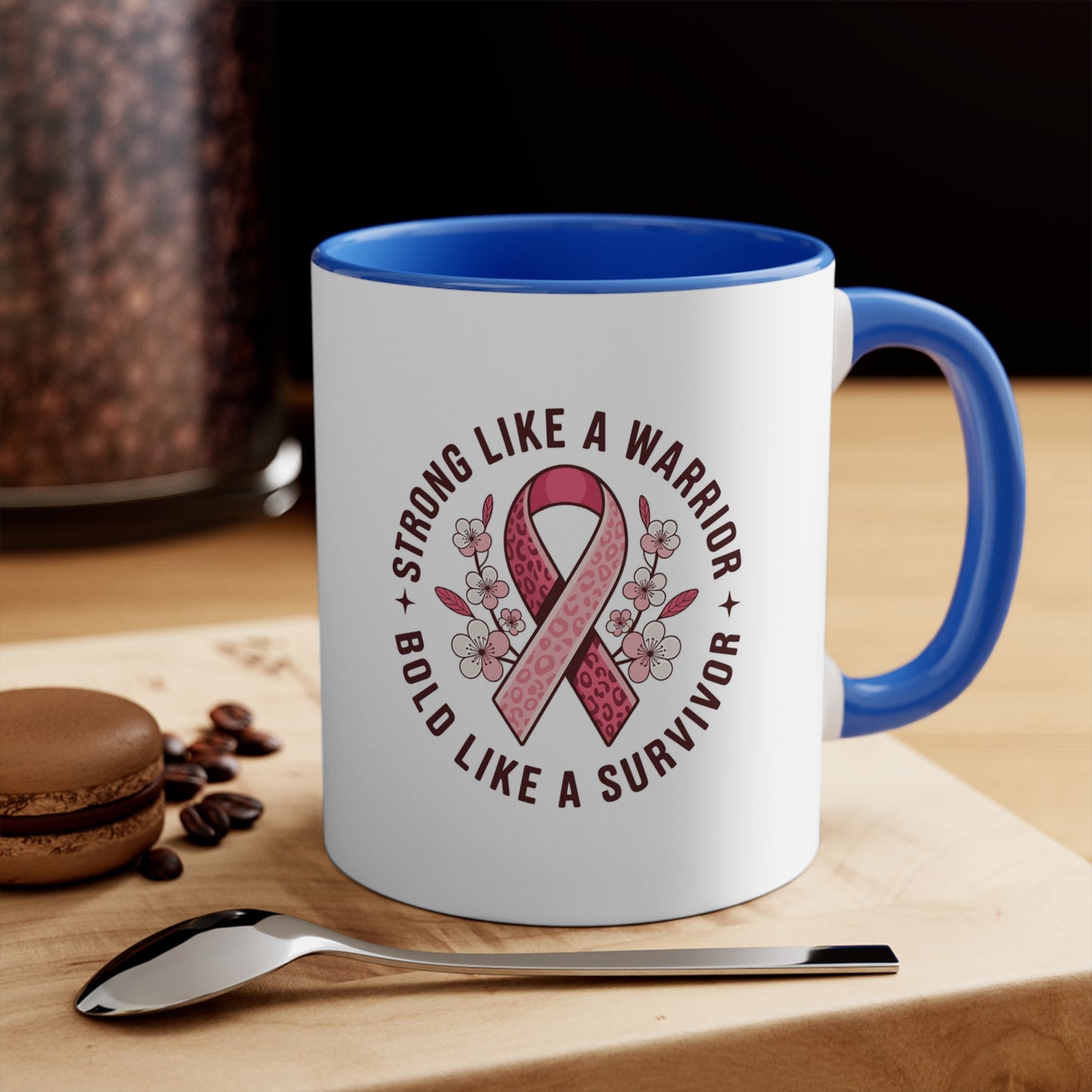 Empowering Survivor Mug - Strong Like a Warrior CancerSurvivor HopeMug