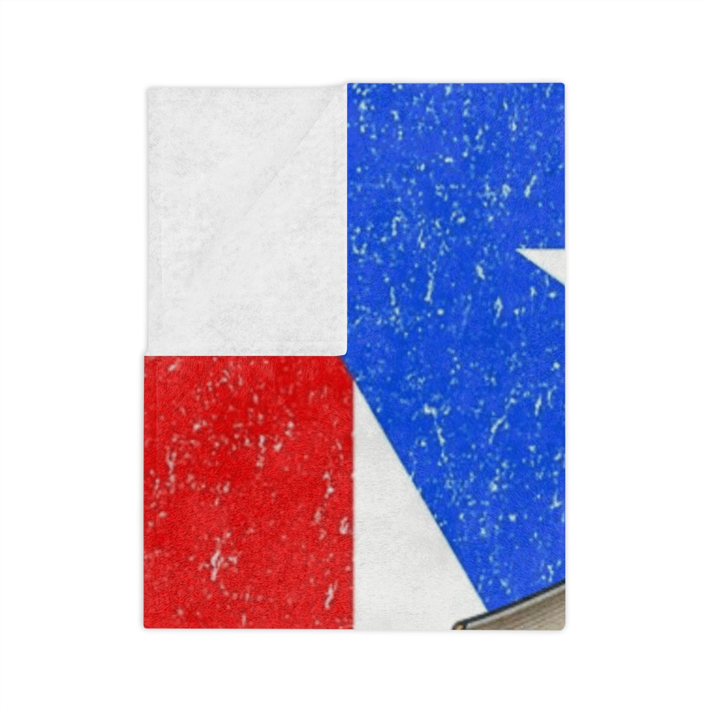 Puerto Rican Flag Velveteen Microfiber Blanket – Vintage Coat of Arms Throw