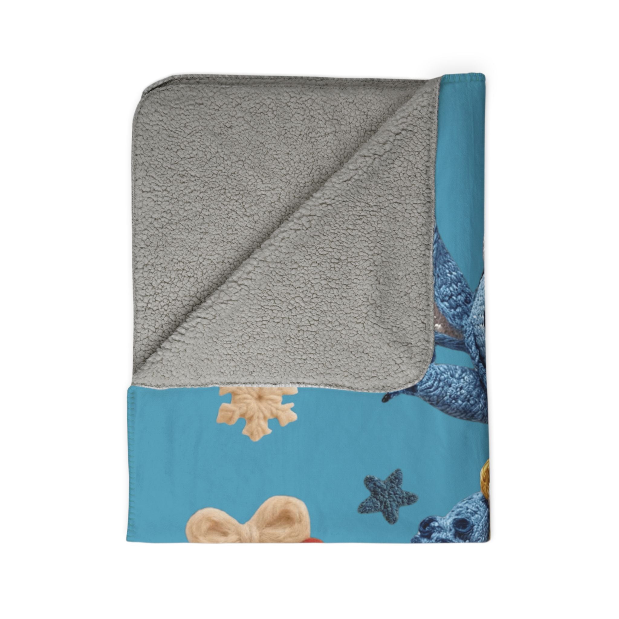 Winter Wonderland Cartoon Fleece Blanket Disney Holiday Plush Stack Fleece Sherpa Blanket  Mickey, Winnie & Stitch Christmas Throw