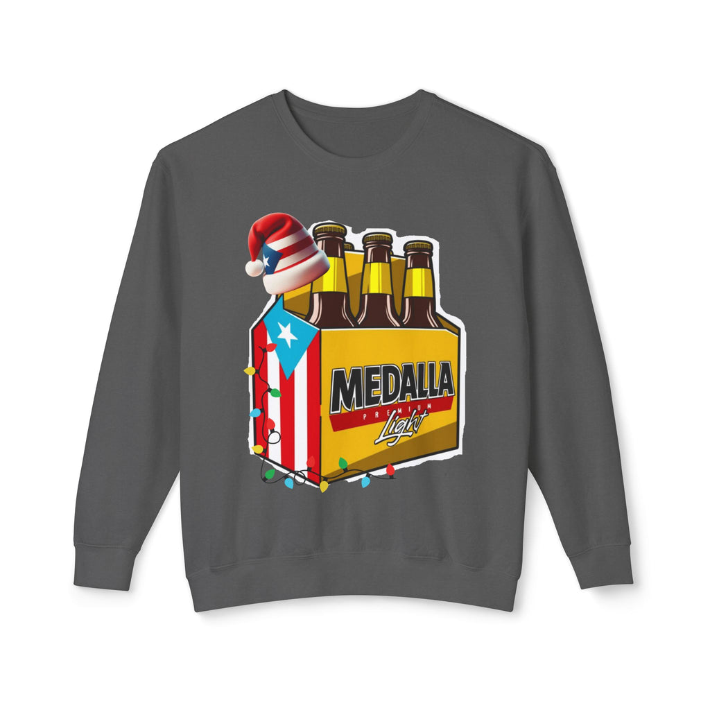 Medalla Light Puerto Rican Holiday Sweatshirt  Navidad Boricua Crewneck Puerto Rico Navidade