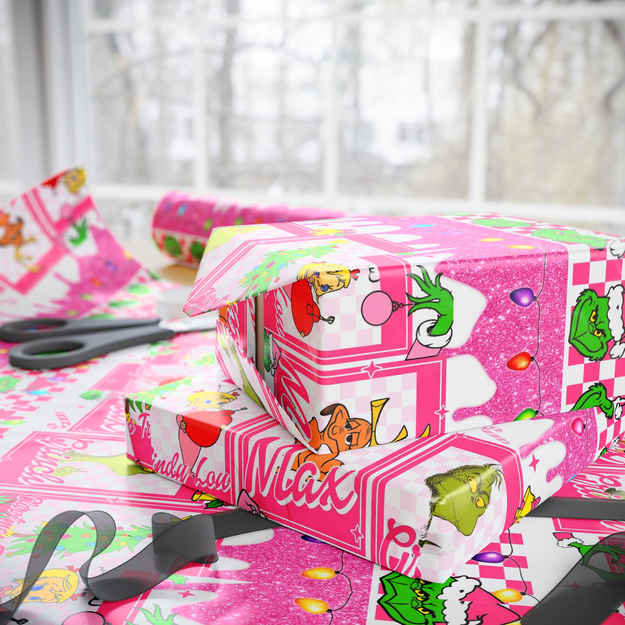 Festive Wrapping Paper – Whimsical Holiday Gift Wrap | Christmas Paper Roll | Fun & Unique Gift Packaging