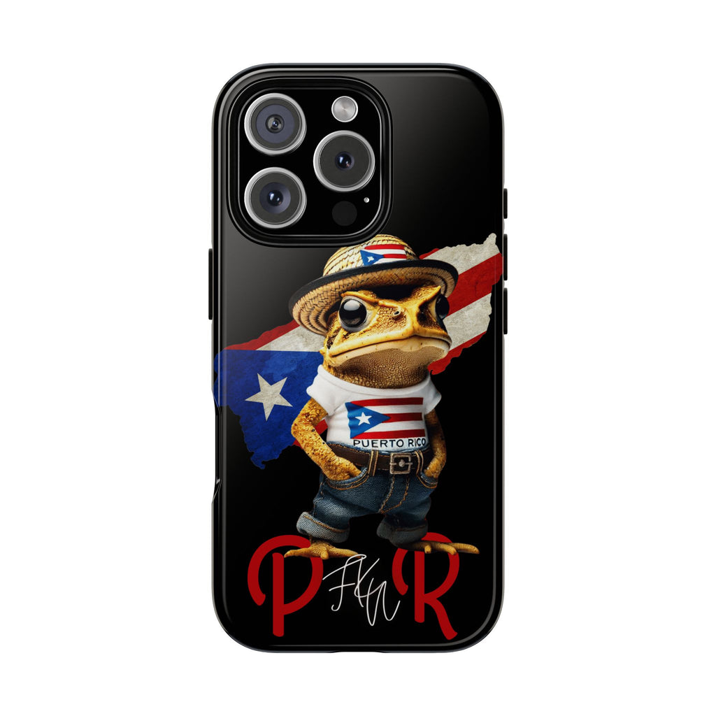 Puerto Rican Frog Tough Phone Case  Puerto Rico Flag Patriotic Protective Case