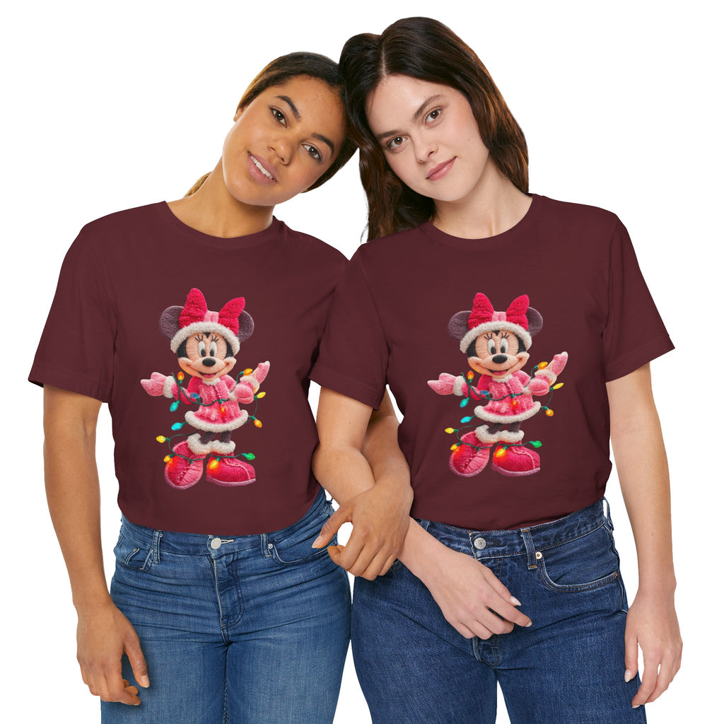 Minnie Mouse Holiday Lights T-Shirt Festive Holiday Designs