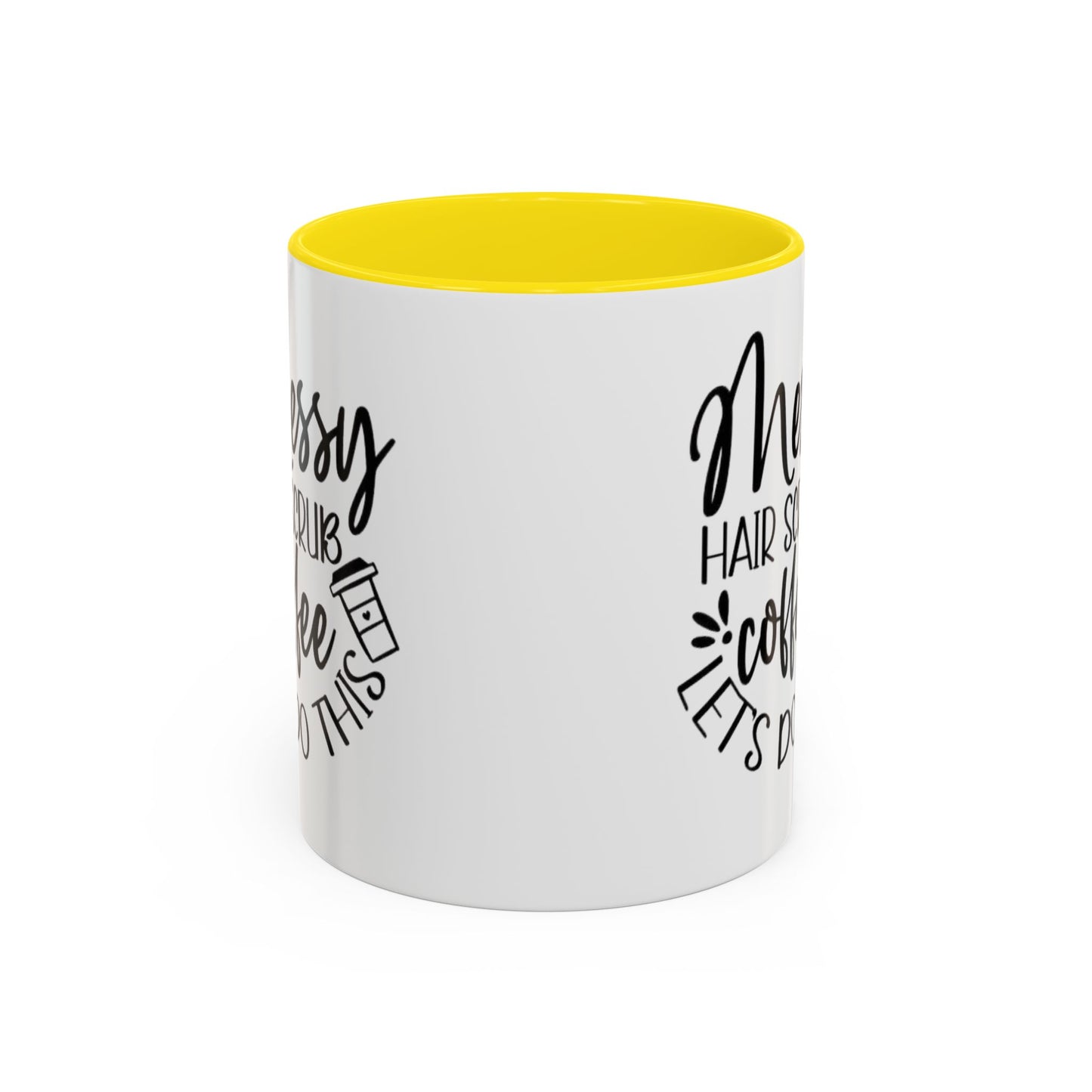 Messy Hair Coffee Mug  Fun & Quirky Gift for Coffee Lovers Motivational Coffee Cup  Positive Morning Gift