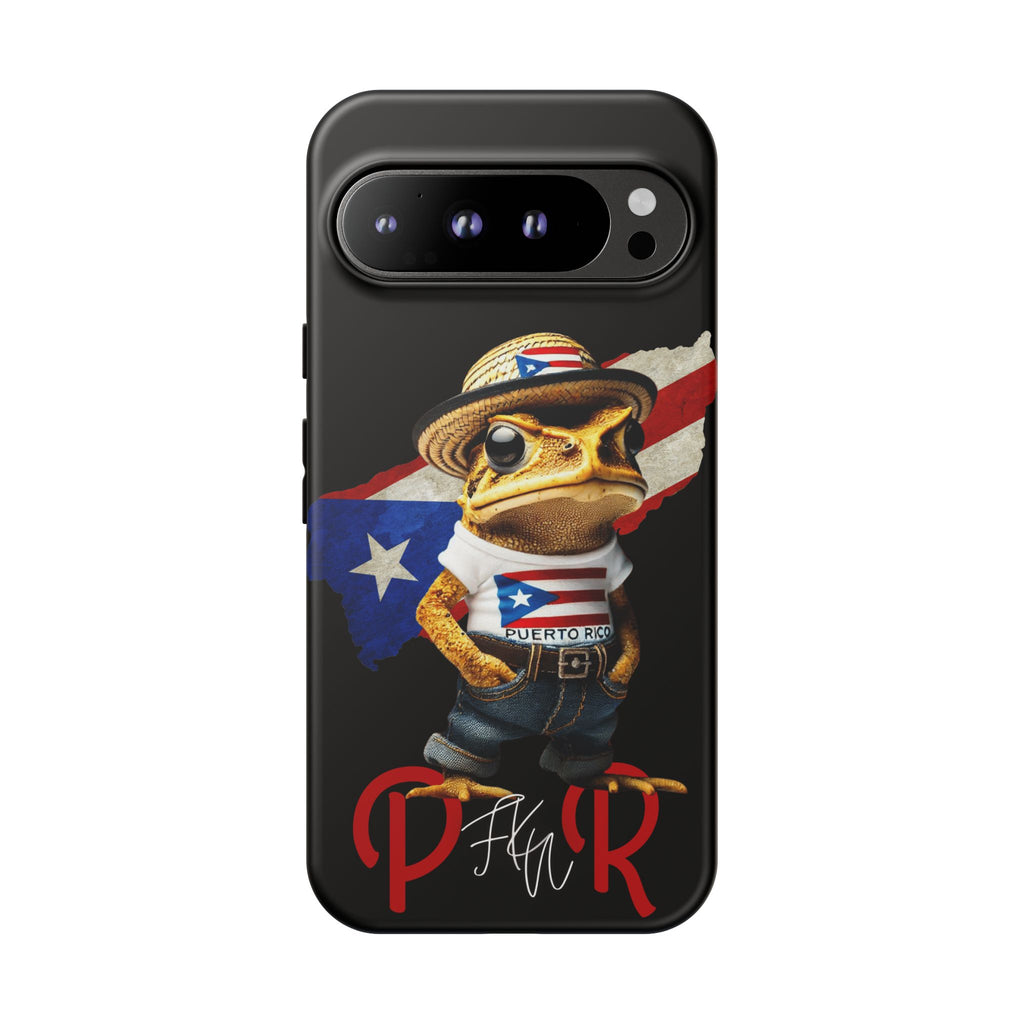 Puerto Rican Frog Tough Phone Case  Puerto Rico Flag Patriotic Protective Case