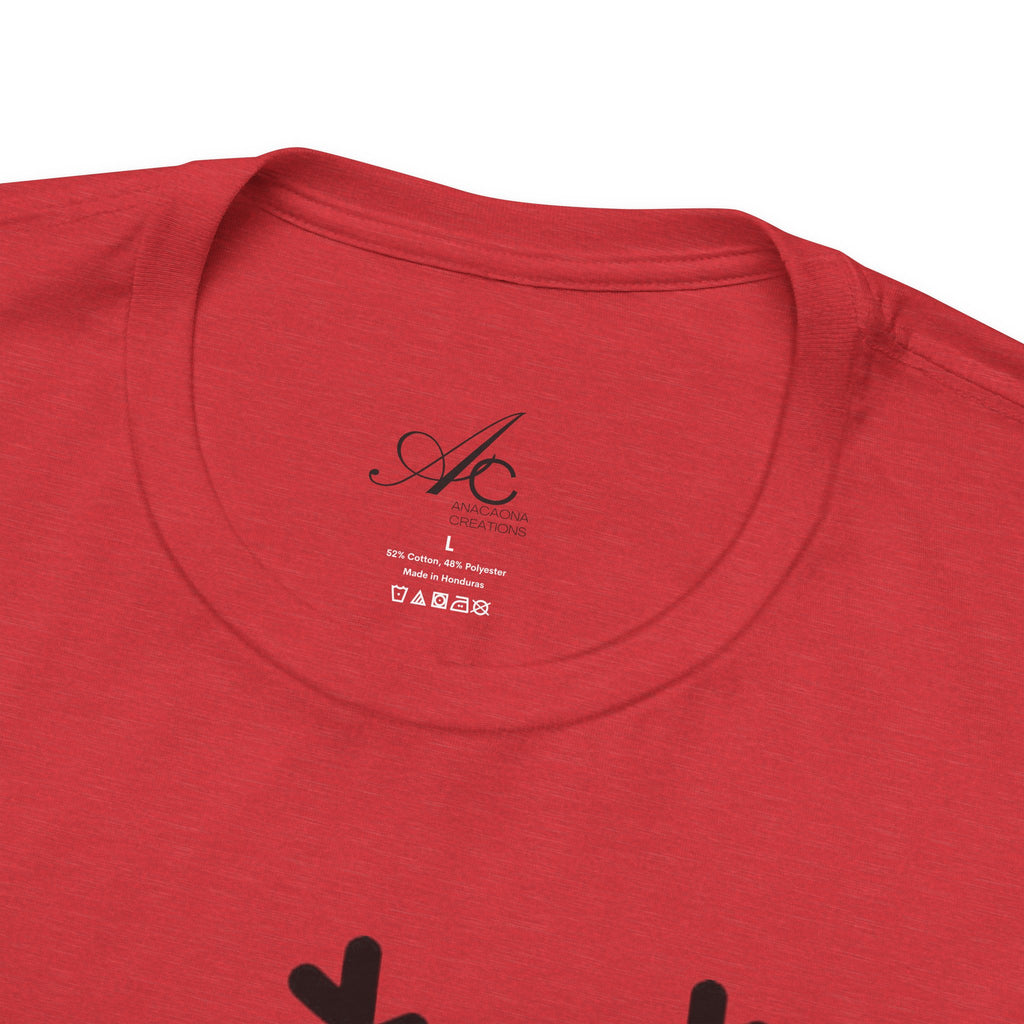 Christmas Reindeer Graphic Tee - Unisex Jersey Short Sleeve Shirt