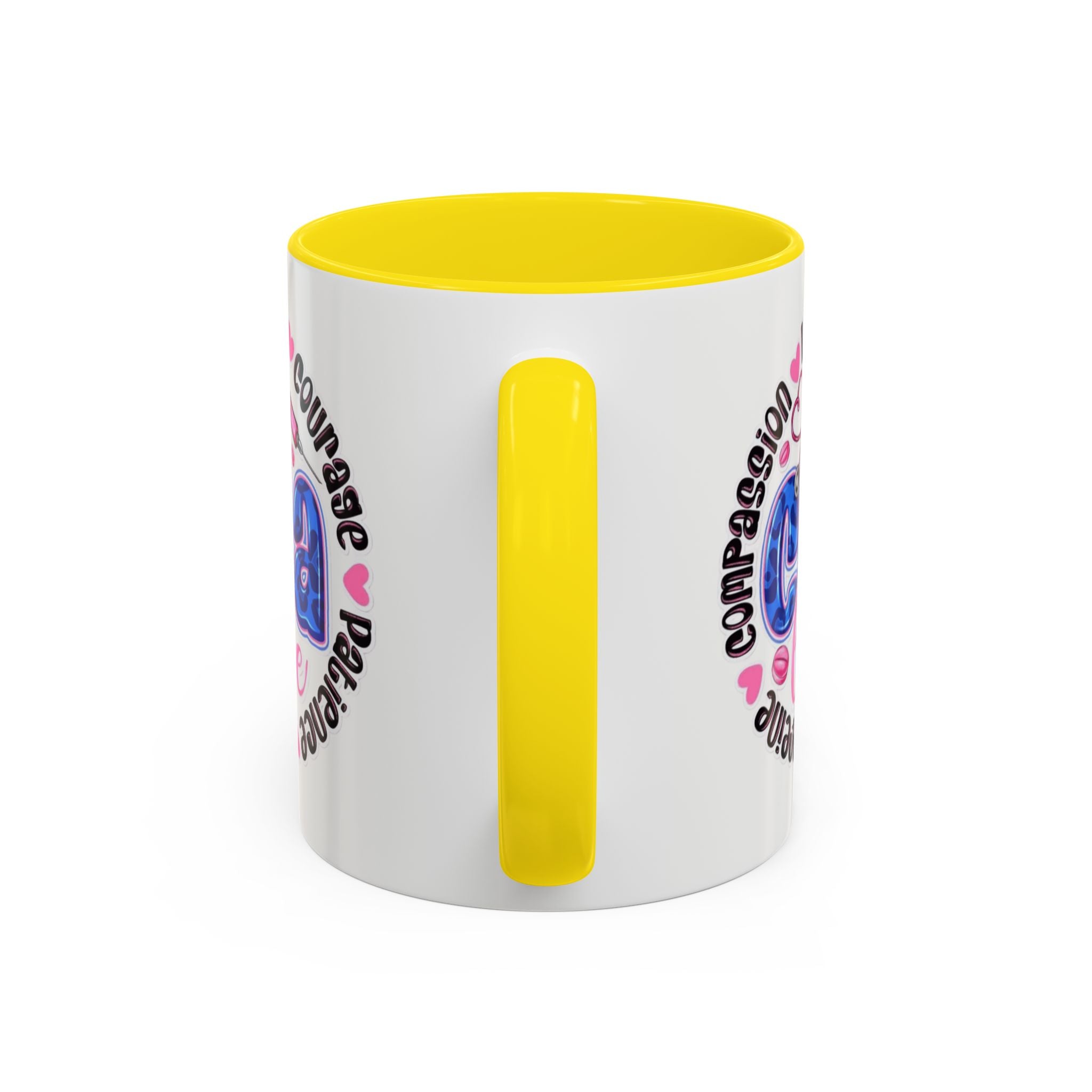 CNA Life Coffee Mug — Compassion, Courage & Patience Accent Mug (11/15oz) Medical Christmas Mug