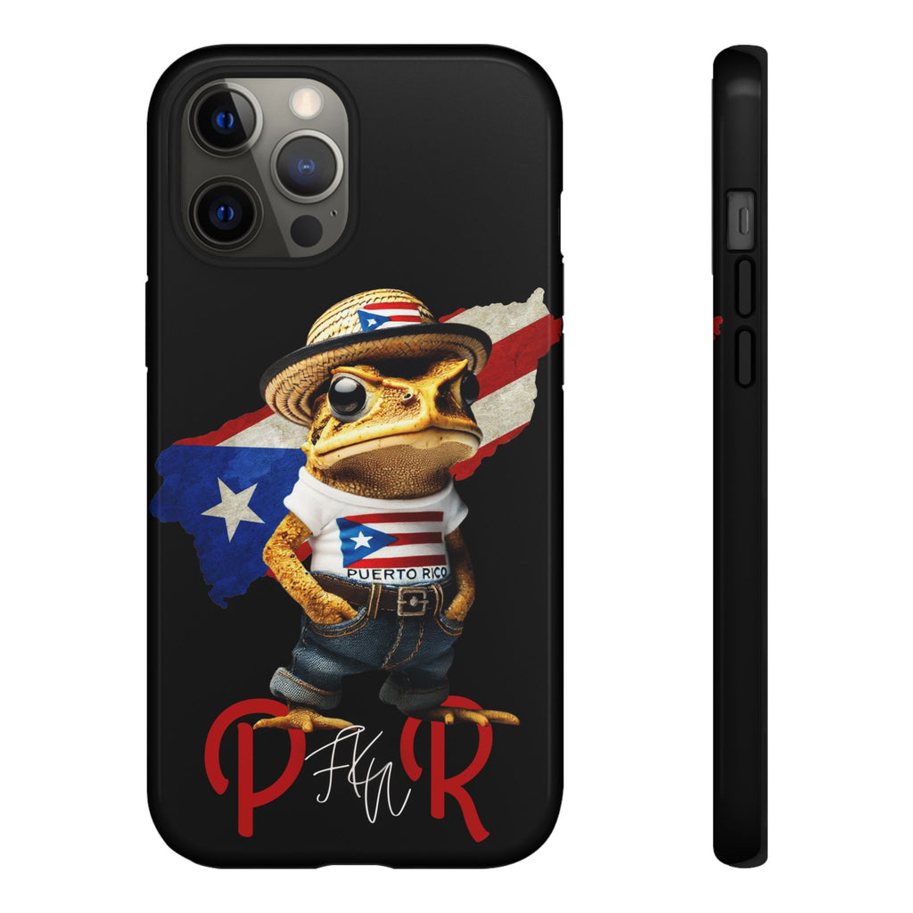 Puerto Rican Frog Tough Phone Case  Puerto Rico Flag Patriotic Protective Case