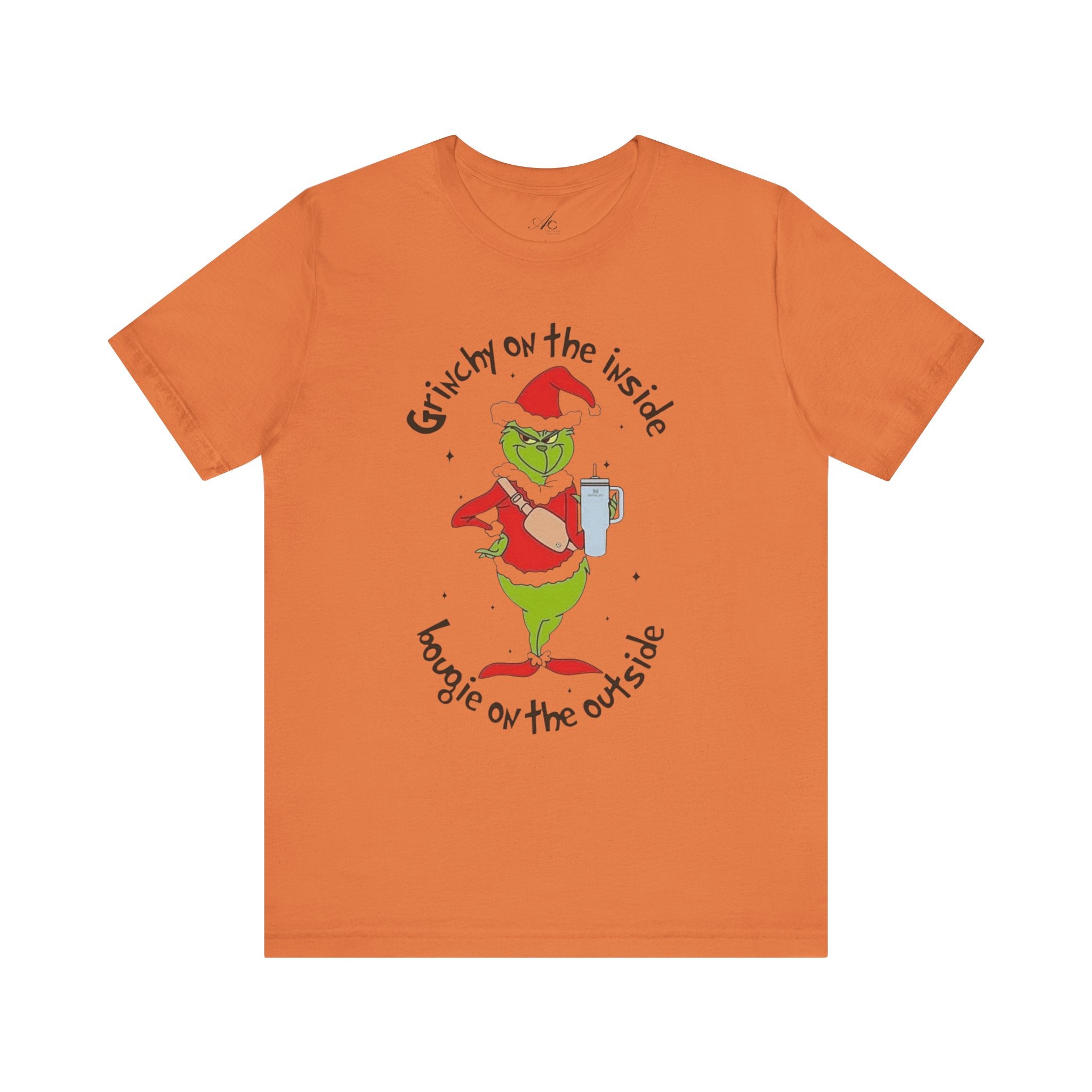 Grinch-Inspired Holiday Tee: 'Grinchy on the Inside, Boogie on the Outside'