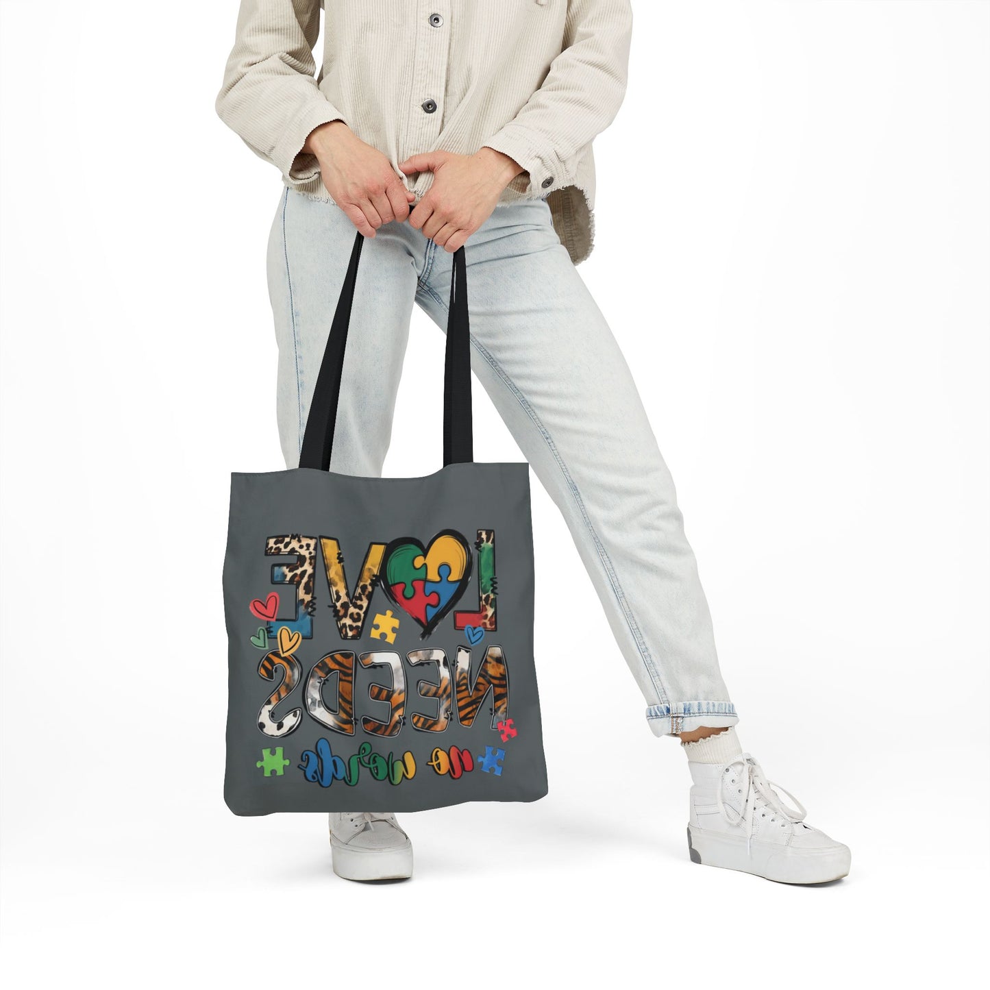 Colorful Love Needs Tote Bag