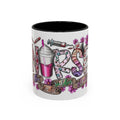 Nurse Love Coffee Mug  Cute Floral Medical Stethoscope & Syringe Design (11/15oz) Medical Christmas Mug