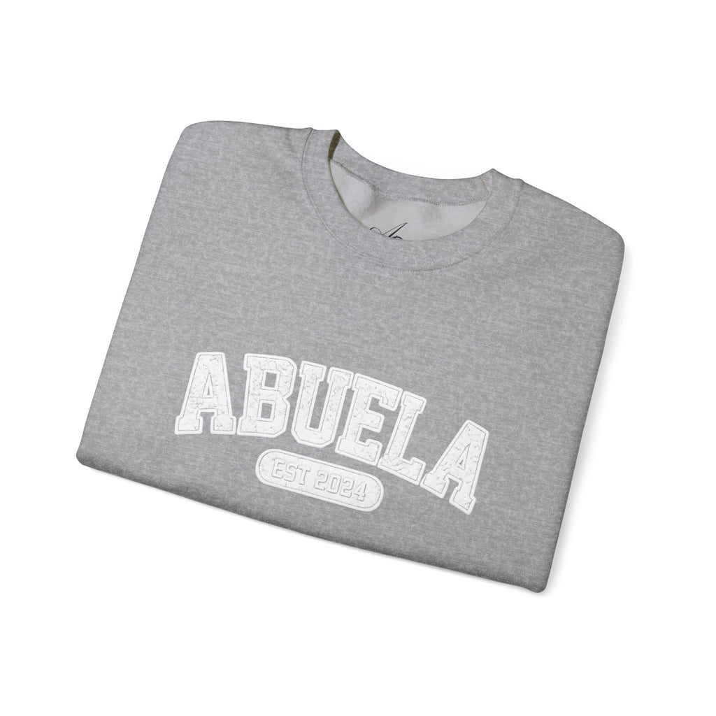 Abuela Varsity Crewneck Sweatshirt Cozy Grandma Gift Minimal Everyday Family Love Apparel