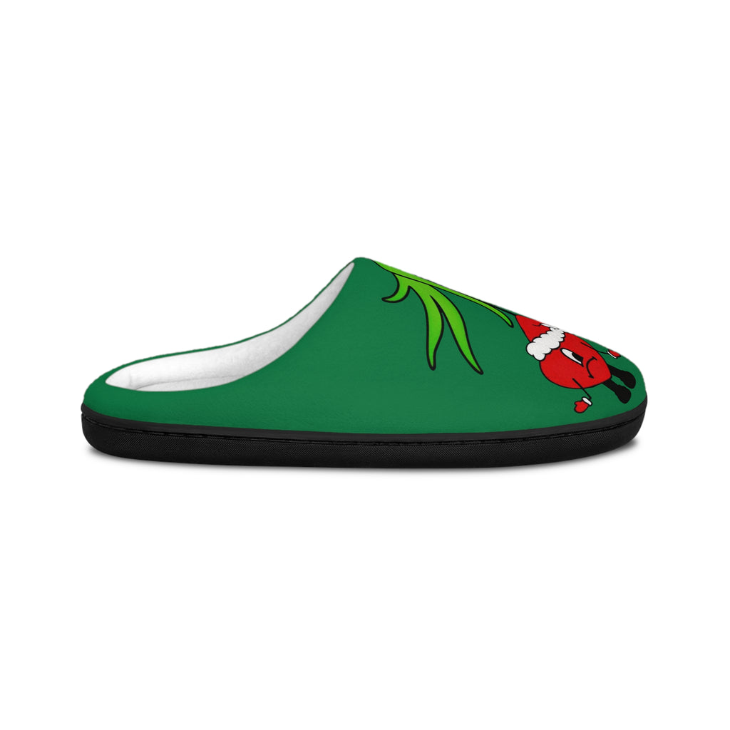 Men's Holiday Grinch Benito Slippers — Festive Indoor House Shoes