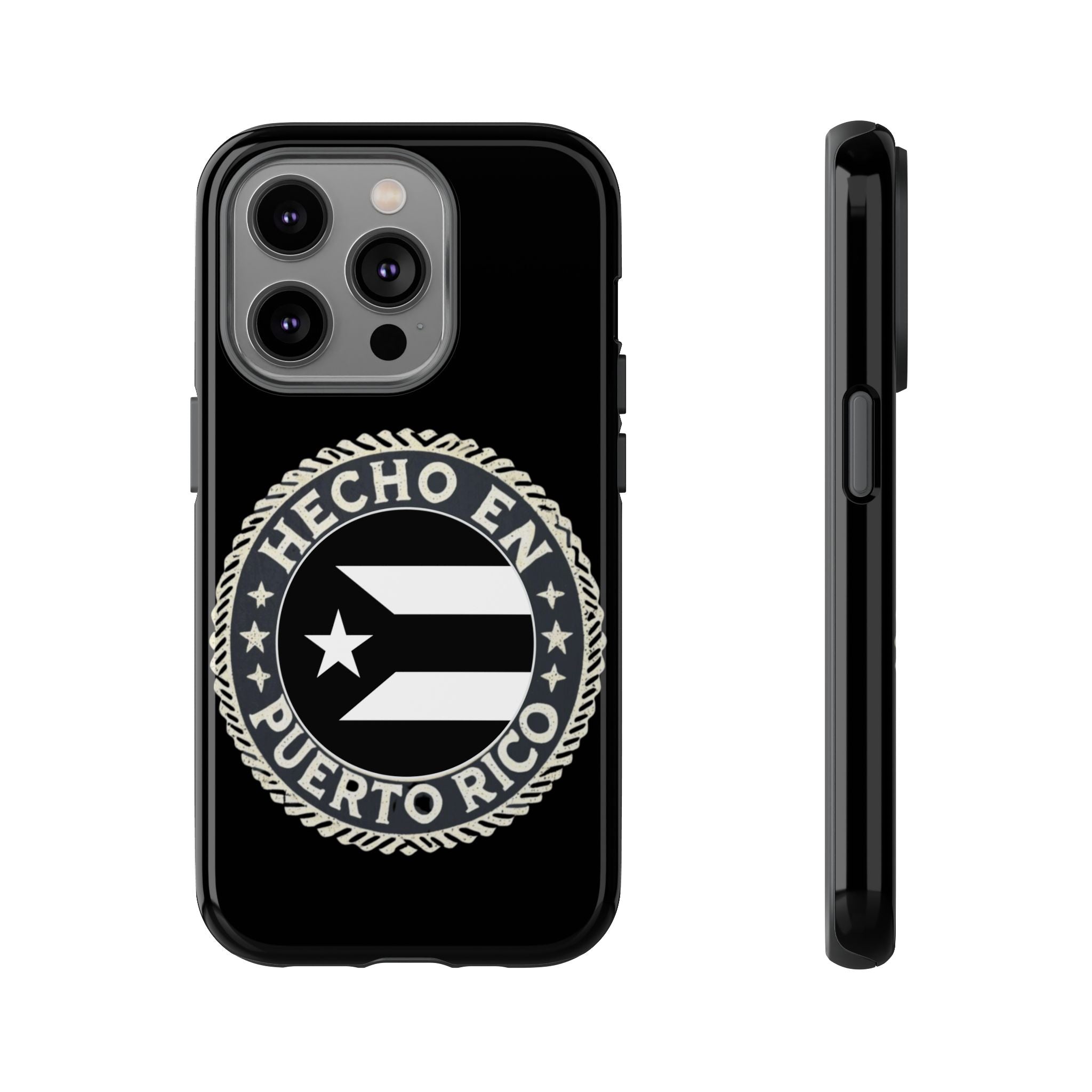 Hecho en Puerto Rico Phone Case  Puerto Rican Flag Emblem Tough Protective Cover