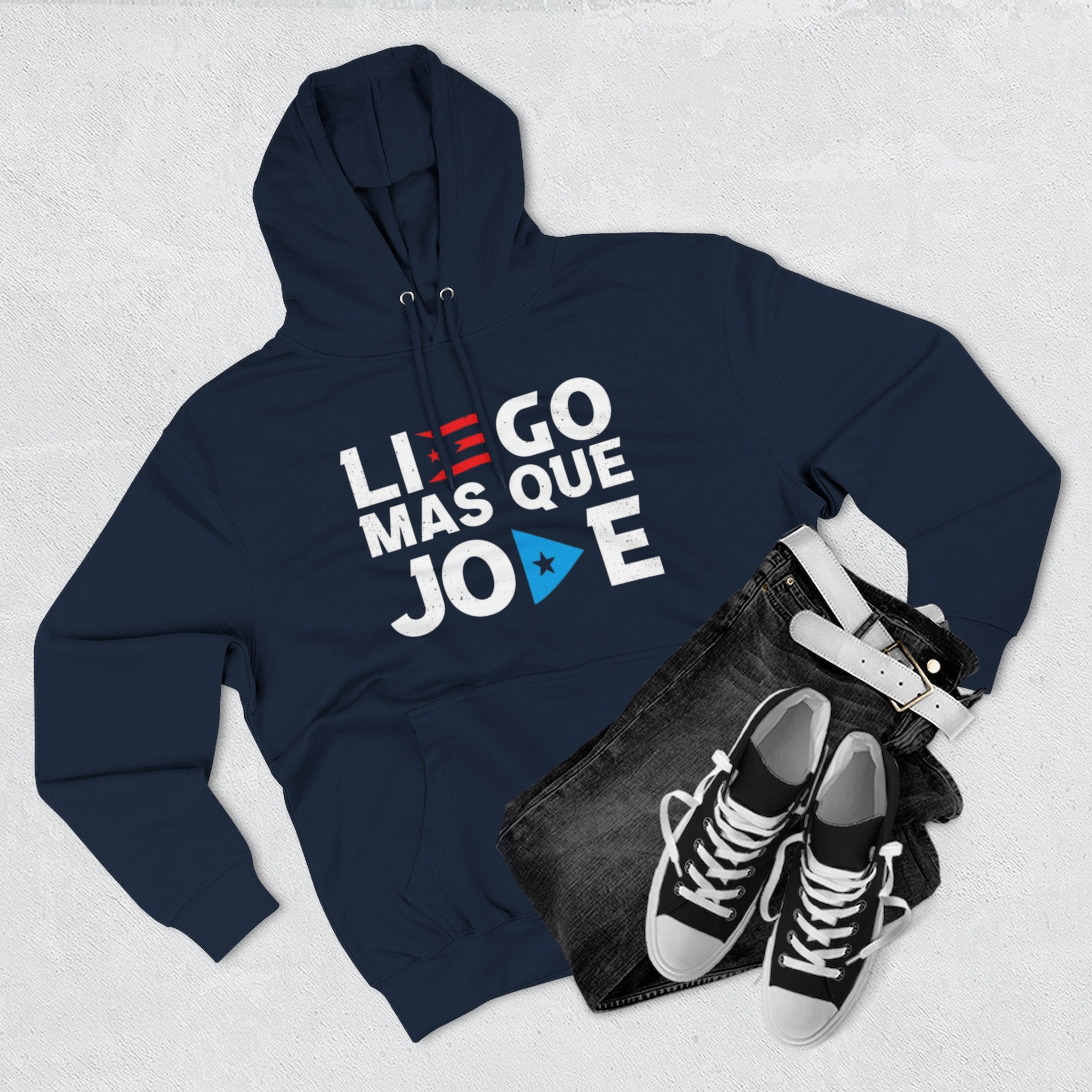 Puerto Rican culture & traditions Navidades Boricuas Collection fleece hoodie