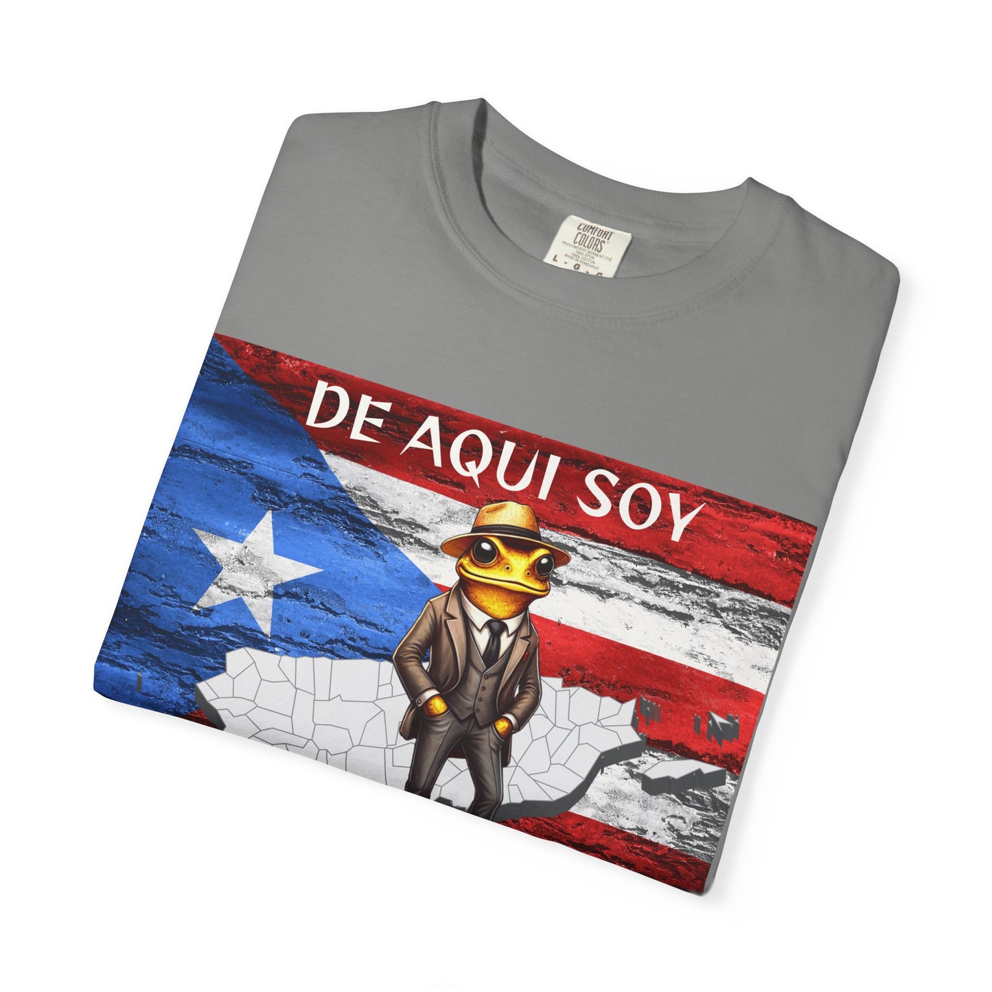 Puerto Rican Pride T-Shirt, Fun Casual Wear, Unisex Garment-Dyed Tee, Perfect for Celebrations, Cultural Identity Shirt