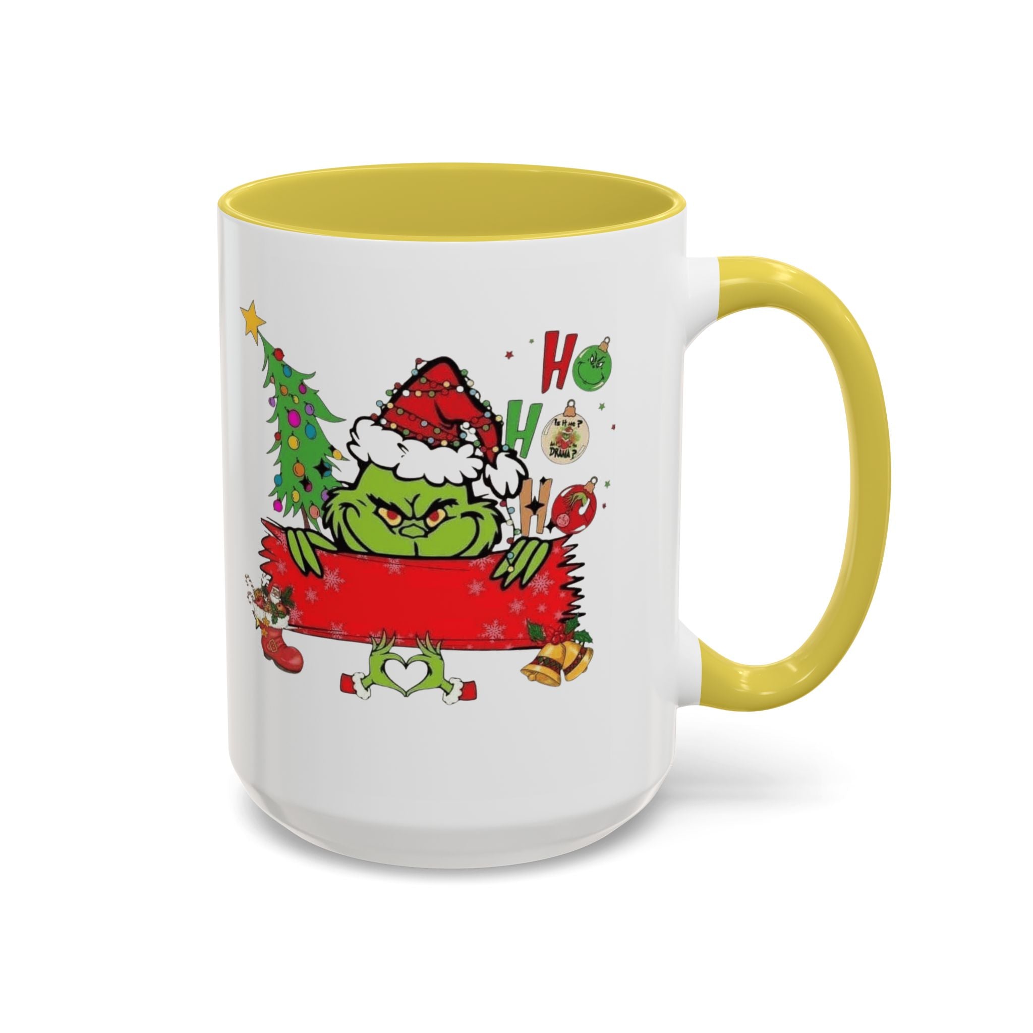 Christmas Grinch Mug (11oz & 15oz)  Funny Holiday Coffee Cup with Grinch Illustration Christmas Mugs Collection!