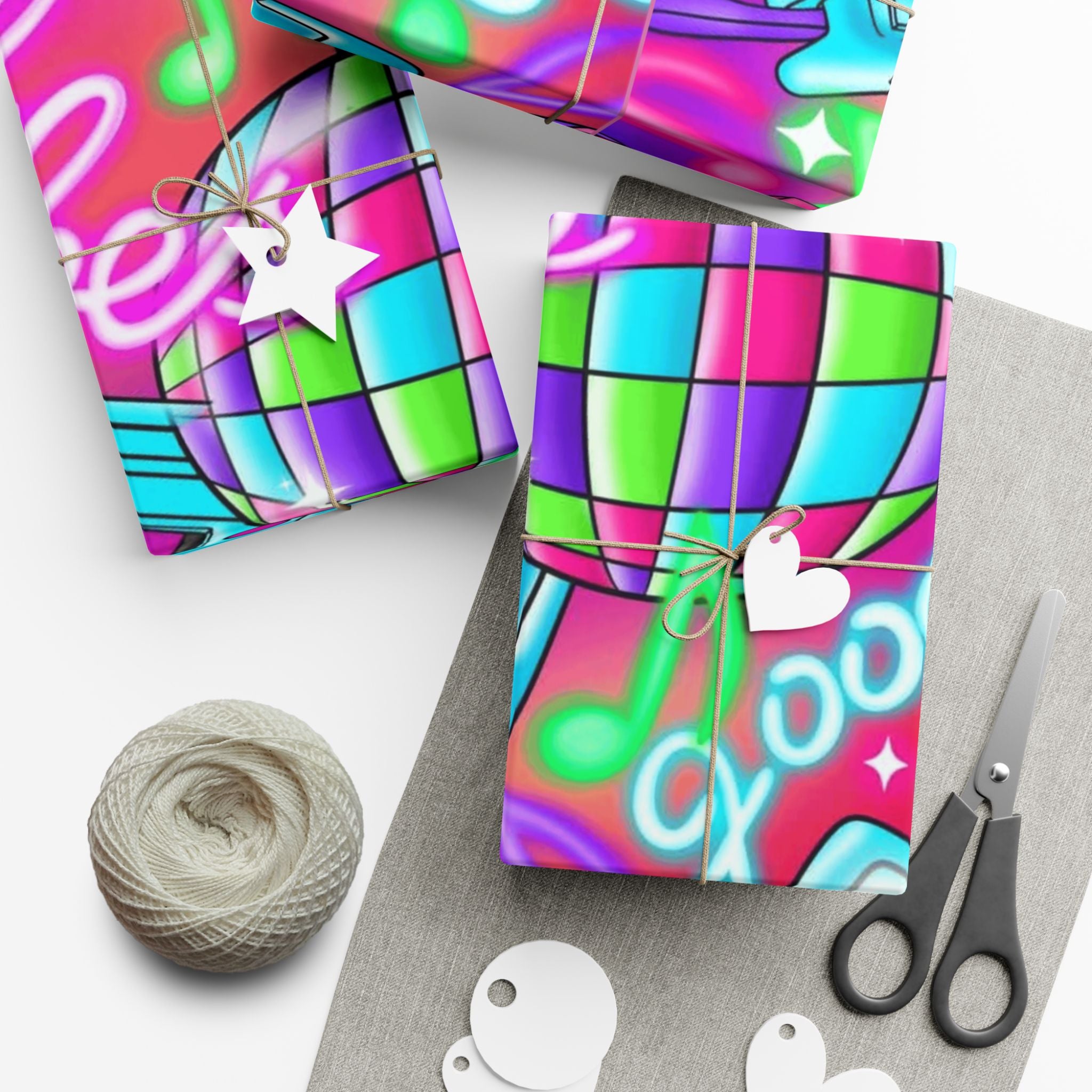 Vibrant Gift Wrap Paper for Special Occasions Whimsical Holiday Gift Wrap Christmas Paper Roll Fun & Unique Gift Packaging