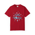 Hello Winter T‑Shirt  Cozy Snowflake Holiday Tee Christmas T-Shirts and Sweatshirts Collection