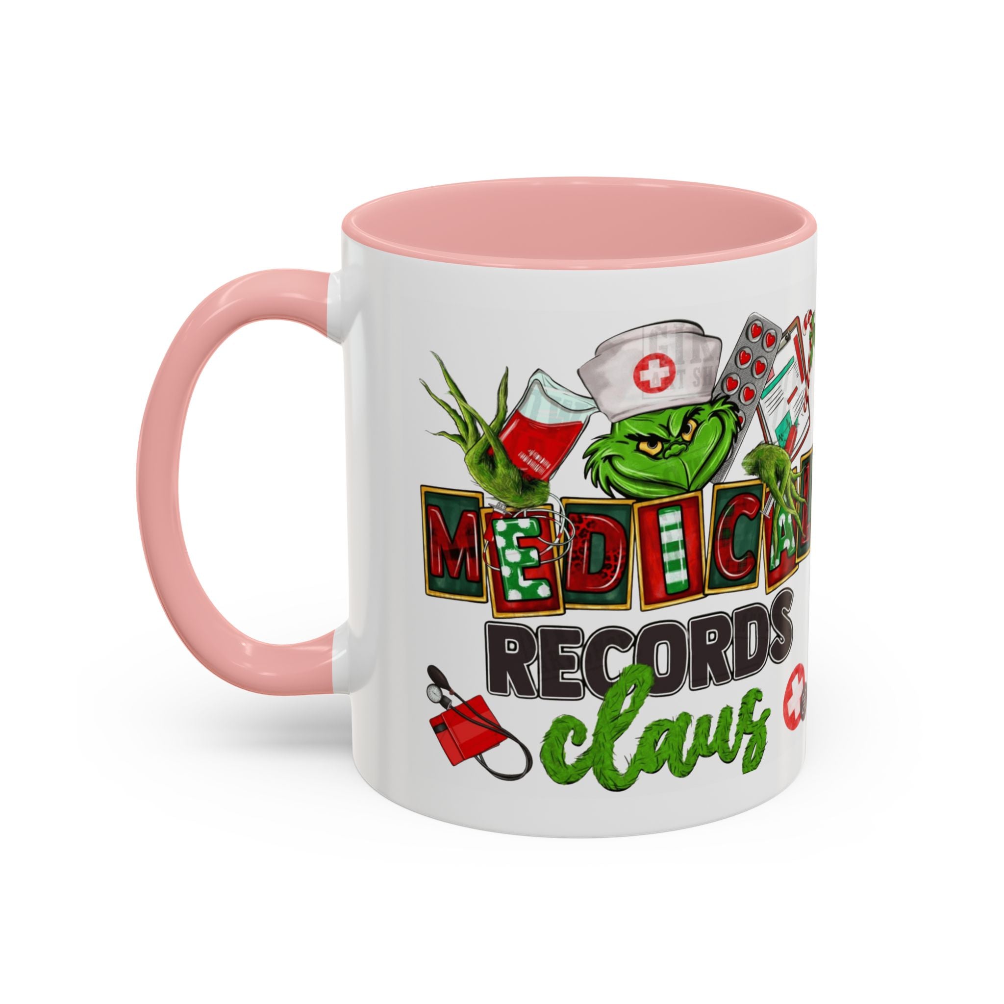 Medical Records Claus Coffee Mug — Funny Holiday Nurse & Medical Staff Gift (11/15oz) Medical Christmas Mug,