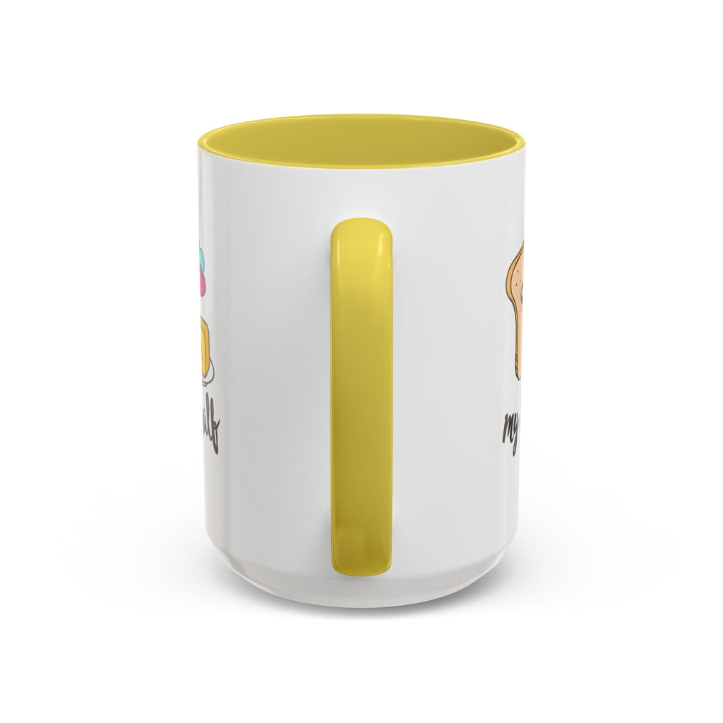 Motivational & Funny Quote Mugs Uplifting Coffee Cup Gifts Cute Foodie Relationship Mug My Butter Half Design, Colorful 11oz & 15oz