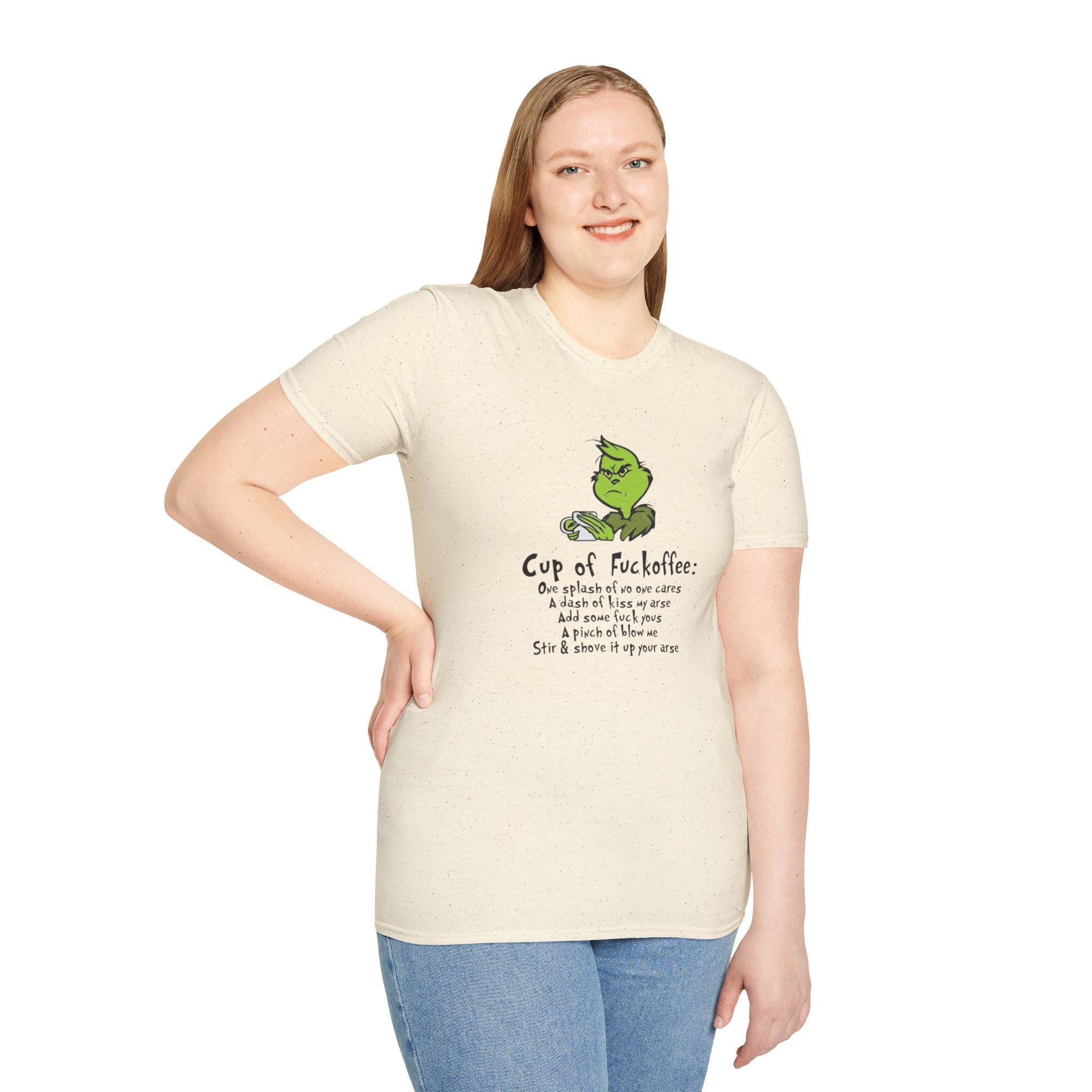 Holiday Apparel | Christmas Tees & Sweatshirts with Festive Quotes Funny Grinch Coffee Lover T-Shirt