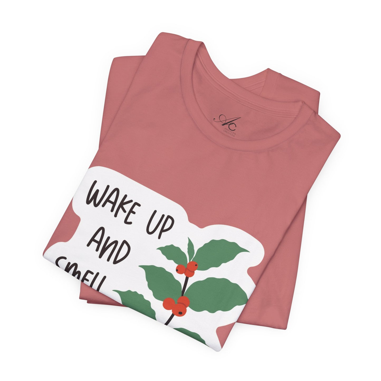 Wake Up and Smell the Coffee Tee  Coffee Plant Graphic T-Shirt