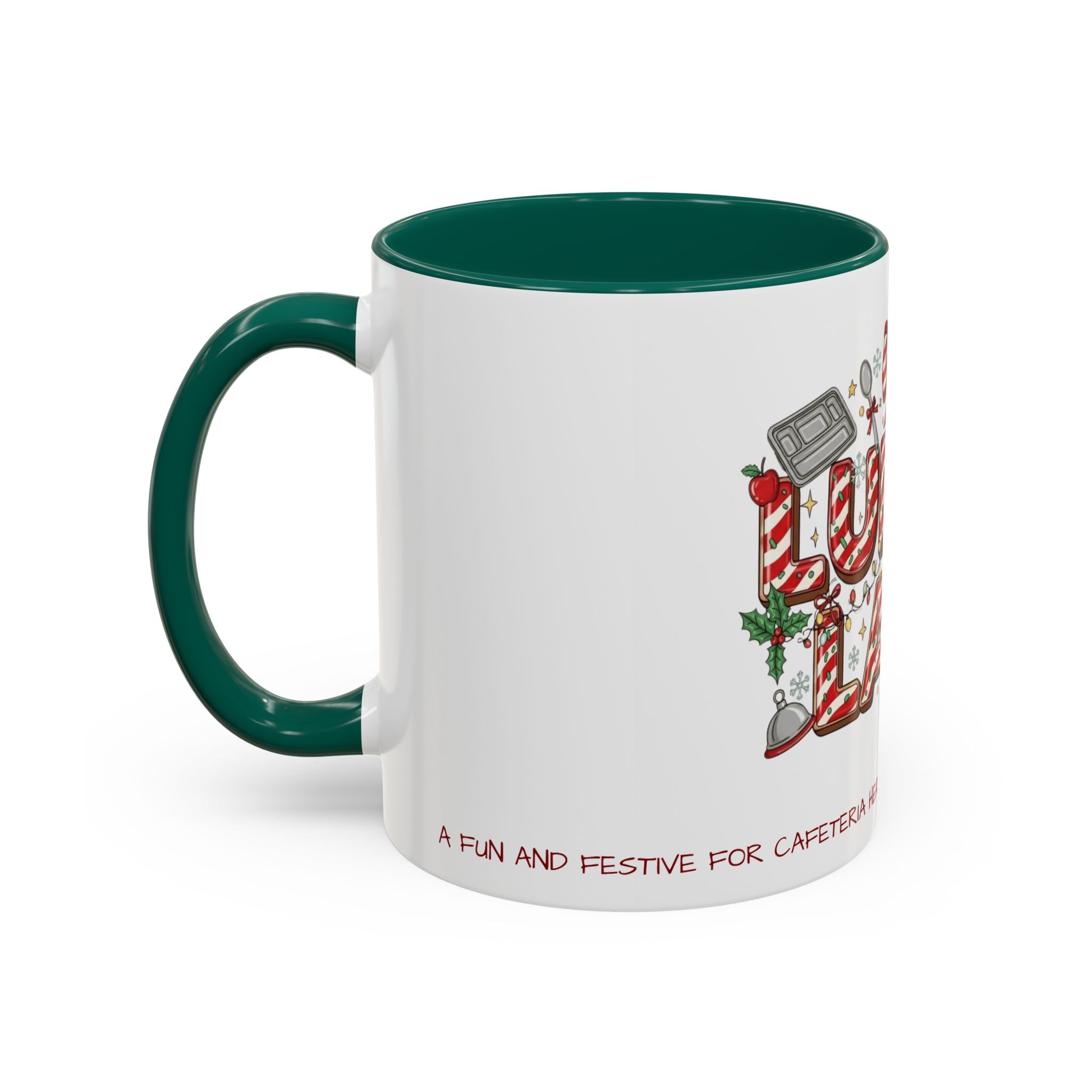Lunch Lady Mug "Cafeteria Hero Who Feeds the Whole School With Love" | 11oz/15oz Gift  School Staff Christmas Mug Collection