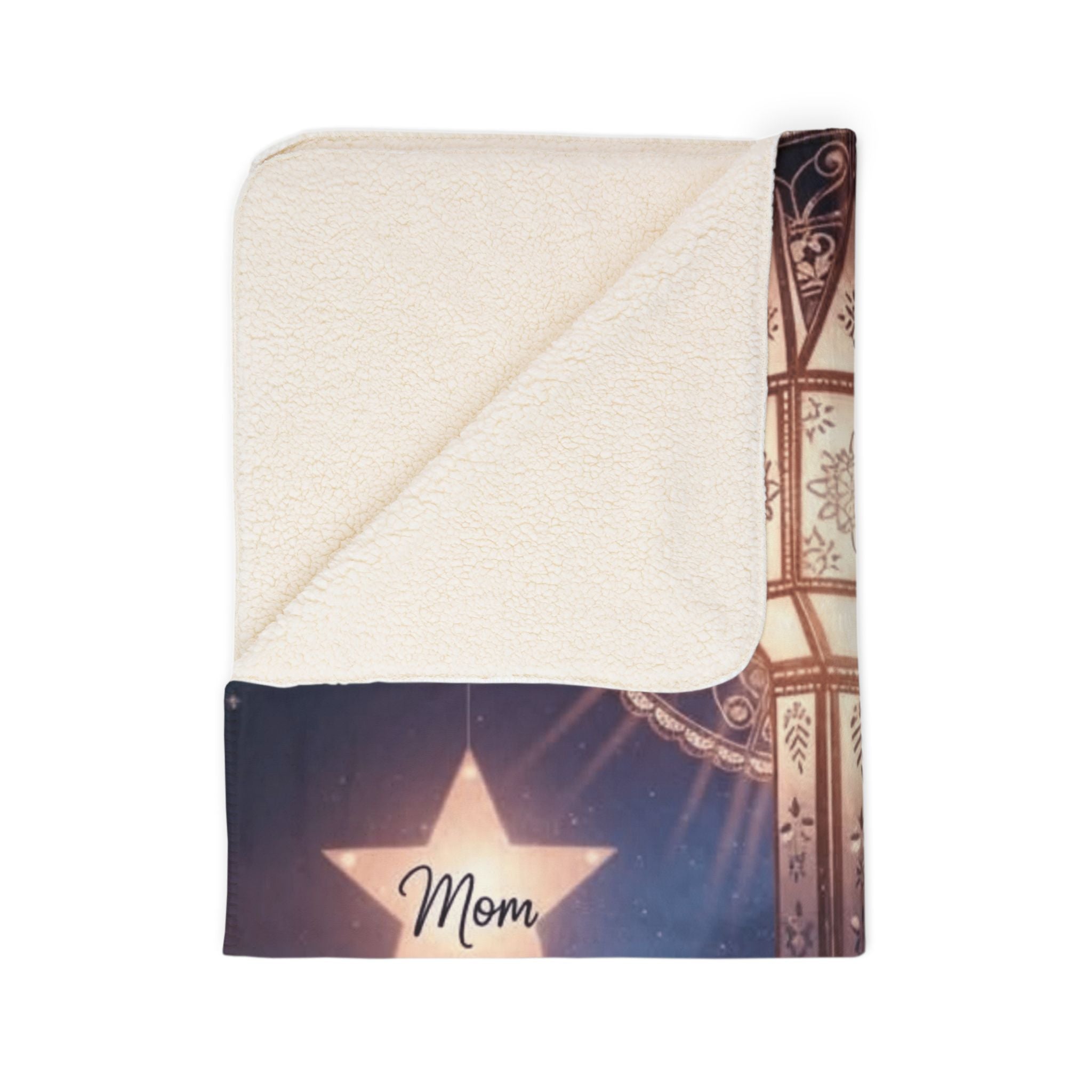 Memorial Christmas Blanket — "You are my guiding lights" Sherpa Throw (Mom & Dad) Holiday Christmas Blanket