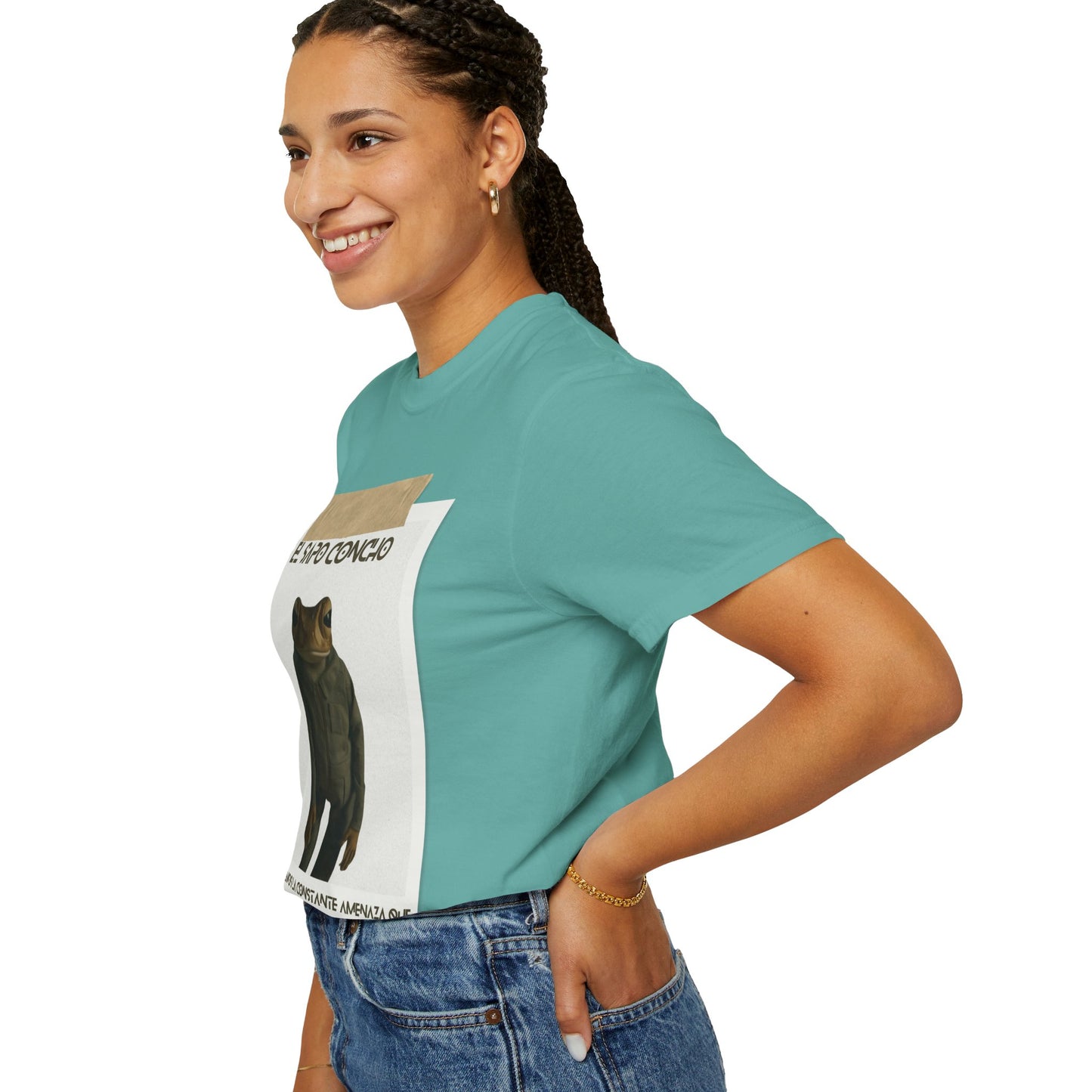 Puerto Rico in Every Stitch Frog Graphic Tee,Summer Vibes, Unique Gift for Nature Lovers