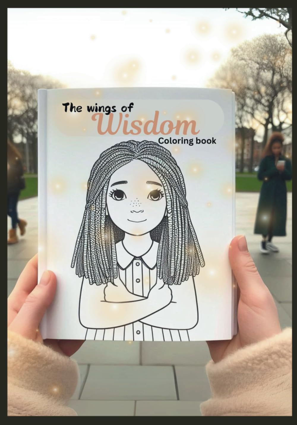 THE WINGS OF THE WISDOM: BELIVING IN ME COLORING BOOK
affirmation coloring book for girls cover – Believing in Me
inspirational coloring journal with butterflies and hearts
child coloring empowering self-love pages from book