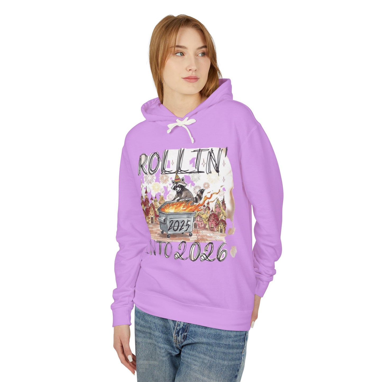 Rollin' Into 2026 Retro Winter Hooded Sweatshirt