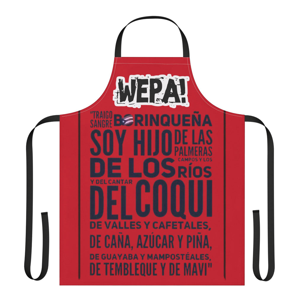 WEPA! Soy Hijo del Coquí" Boricua Puerto Rico Pride Kitchen Apron